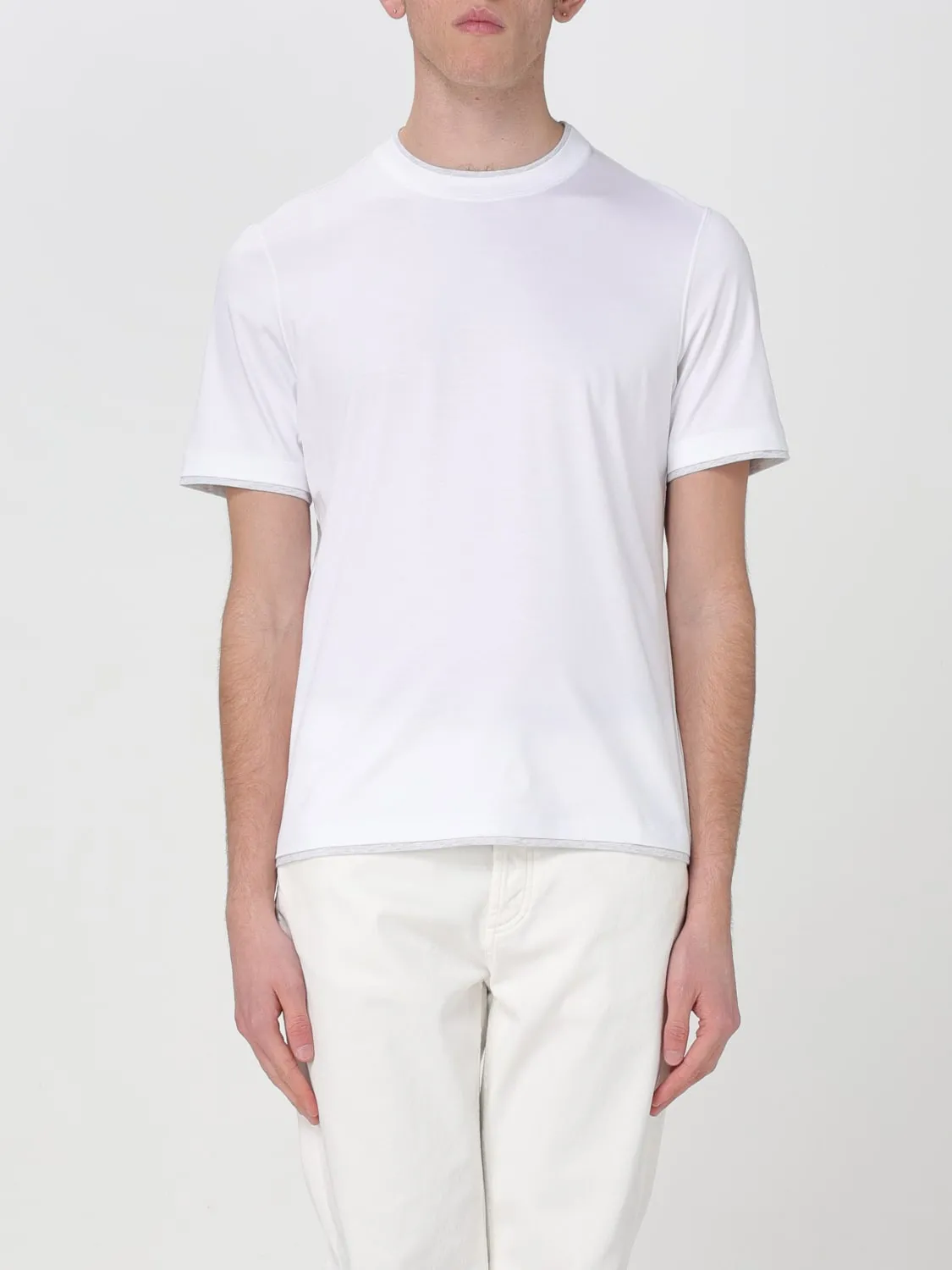 T-shirt basic Brunello Cucinelli in cotone