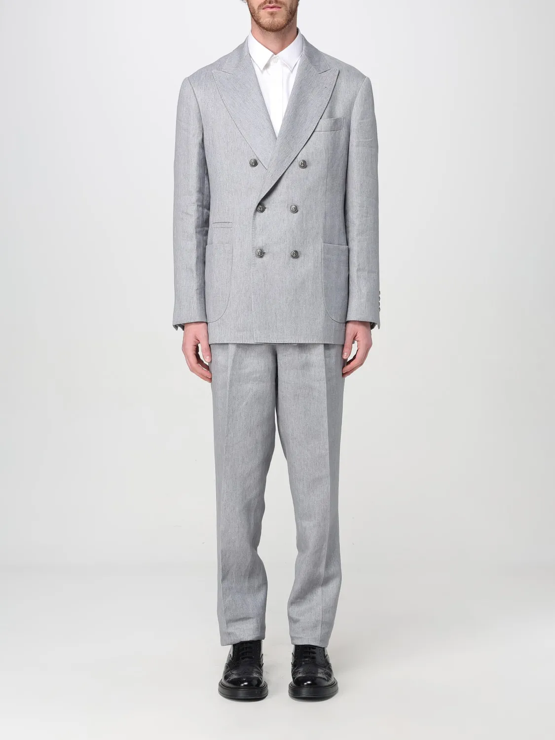 Abito doppiopetto Brunello Cucinelli in lino