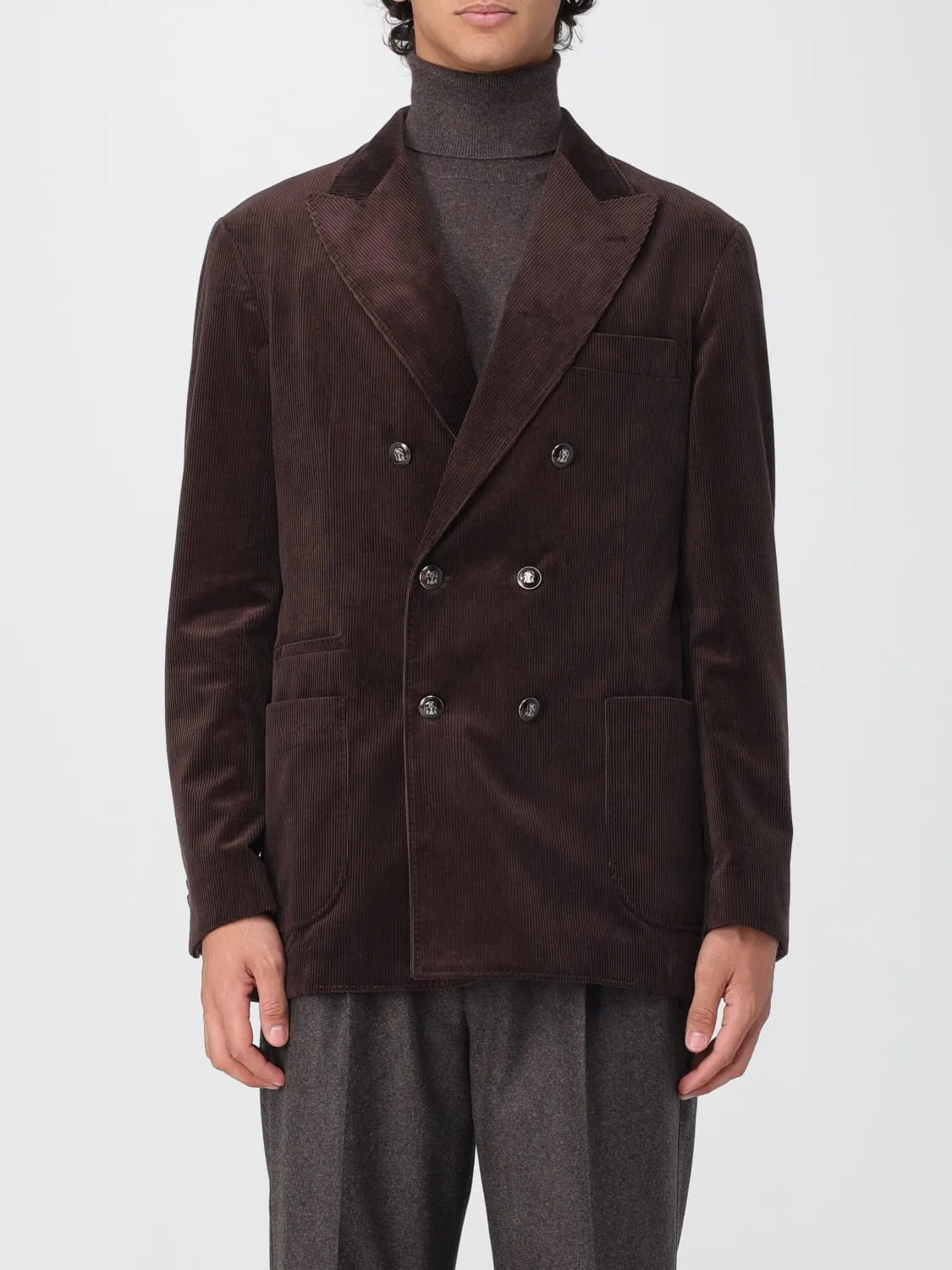Blazer Brunello Cucinelli in cotone e cashmere