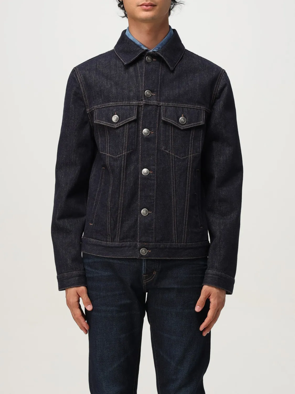 Giubbotto Brunello Cucinelli in denim di cotone