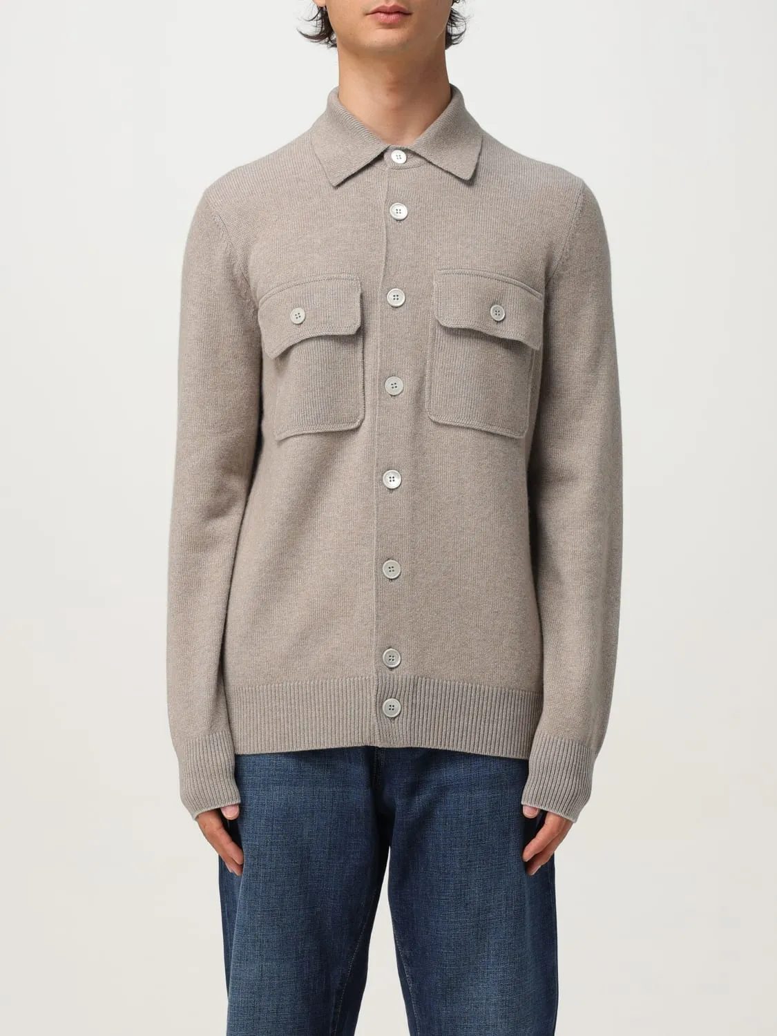 Cardigan a polo in cashmere Brunello Cucinelli