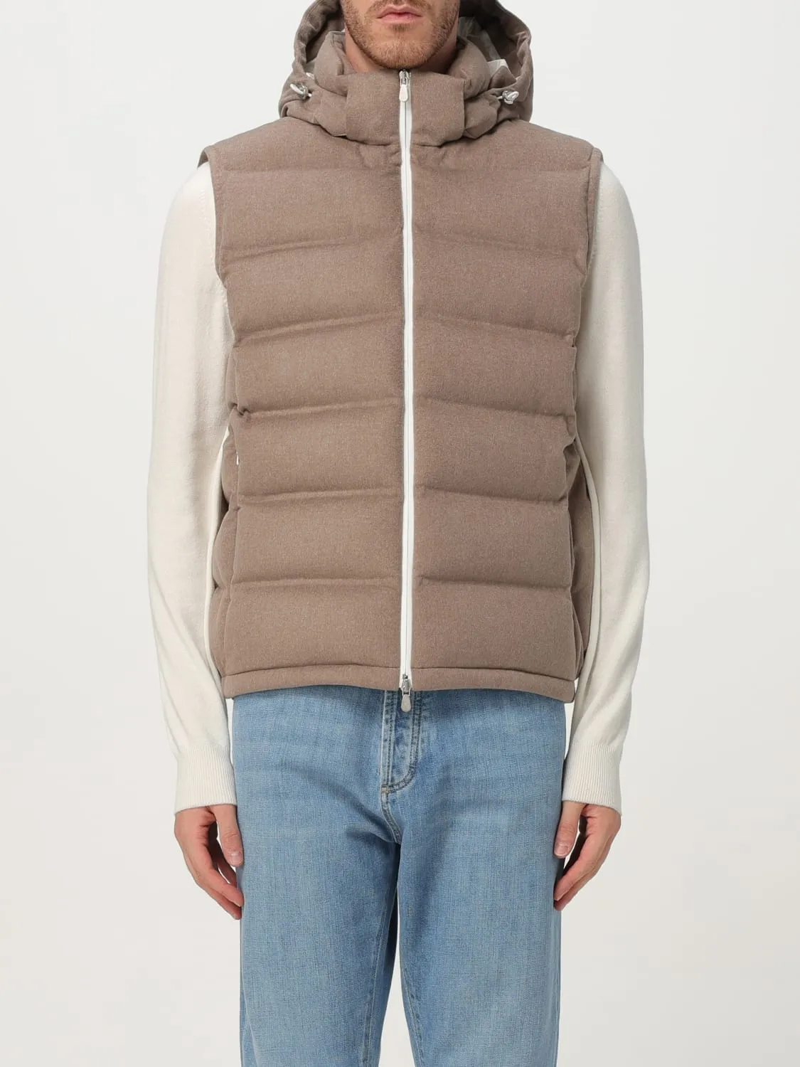 Gilet in lana imbottita Brunello Cucinelli