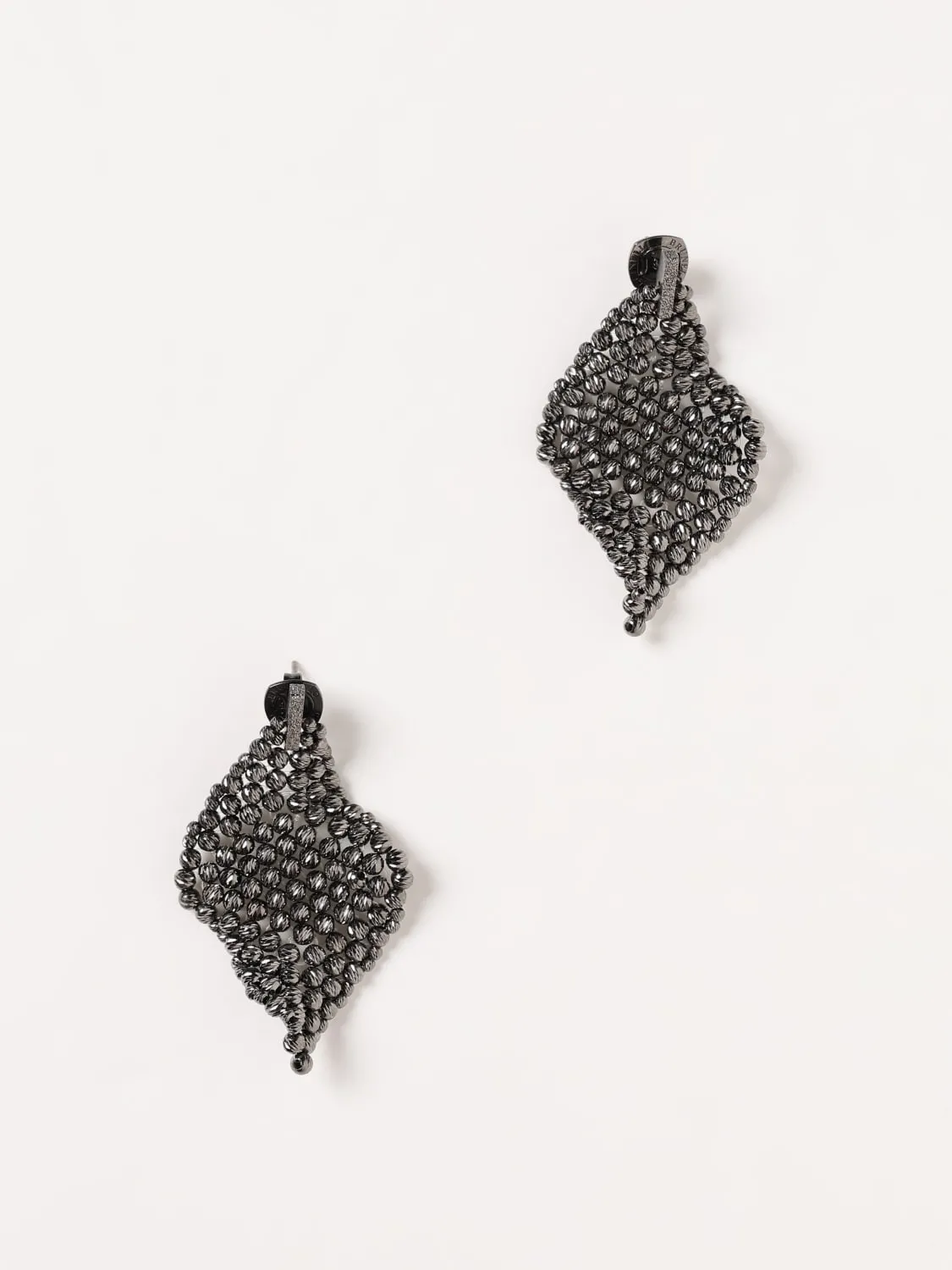 Orecchini Brunello Cucinelli in argento 925 sfaccettato