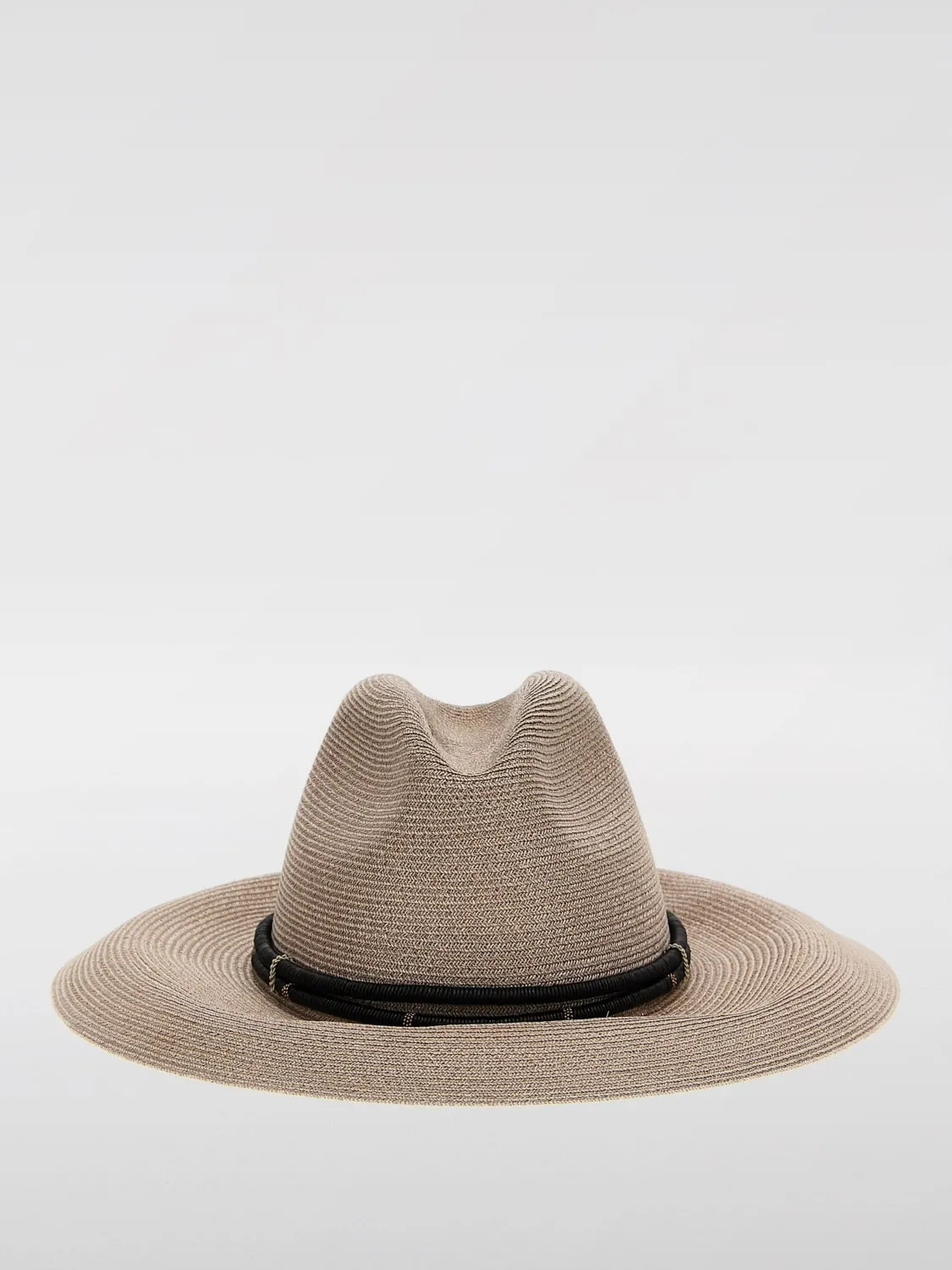 Cappello Brunello Cucinelli in rafia con fettucce