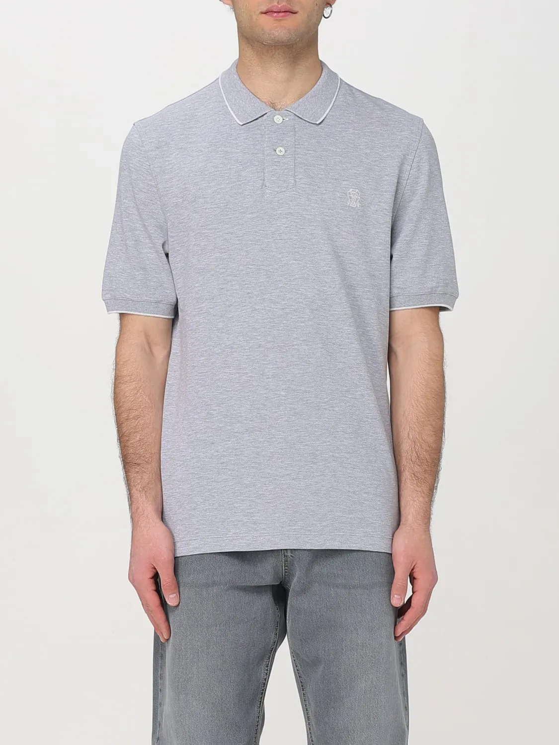 Polo basic Brunello Cucinelli in cotone piquet