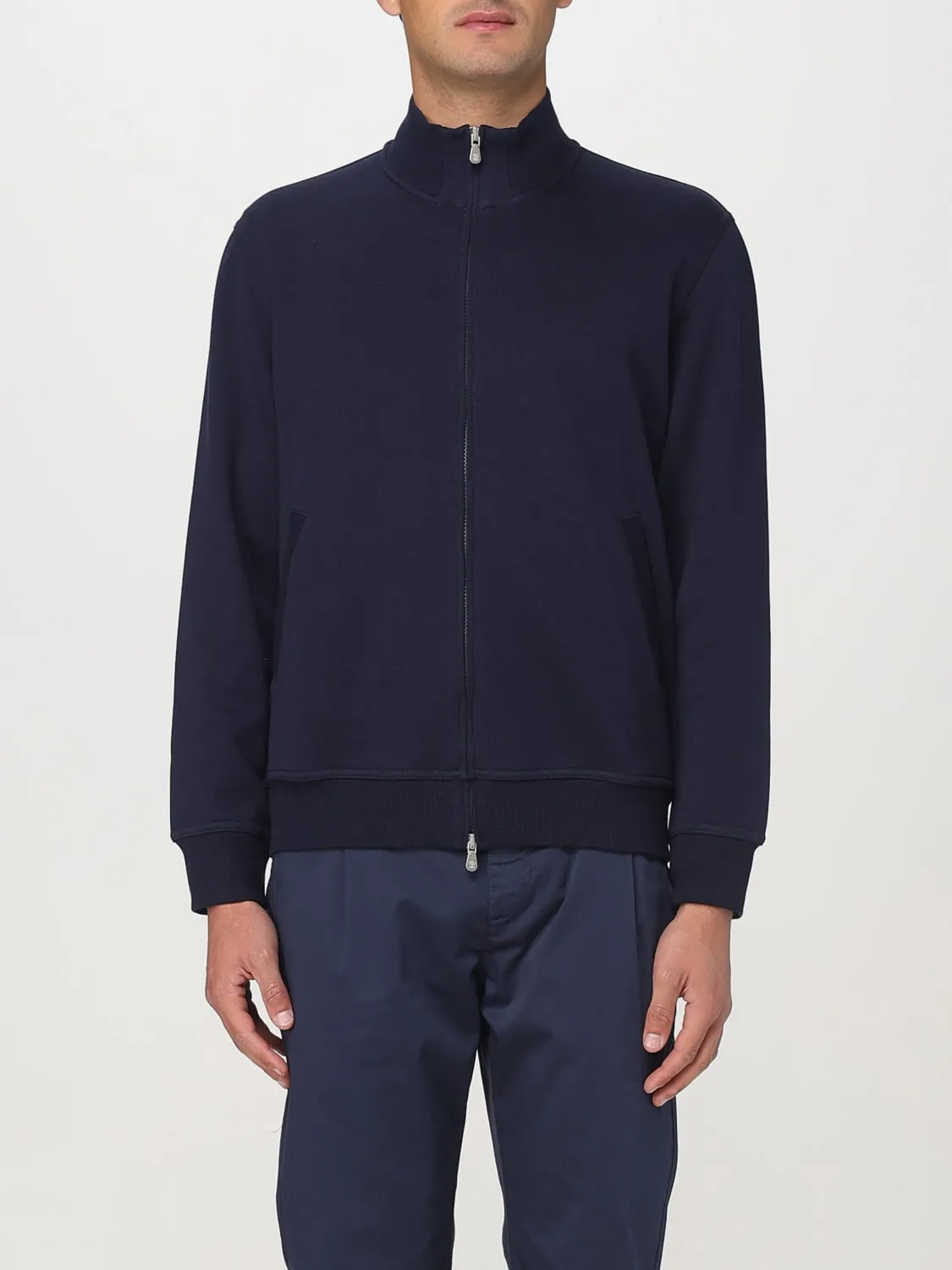 Felpa Brunello Cucinelli in misto cotone con zip