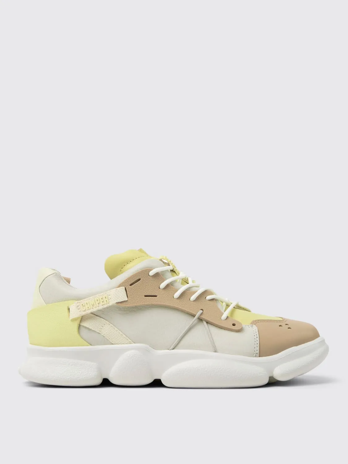 Sneakers Twins Camper in pelle e tessuto riciclato