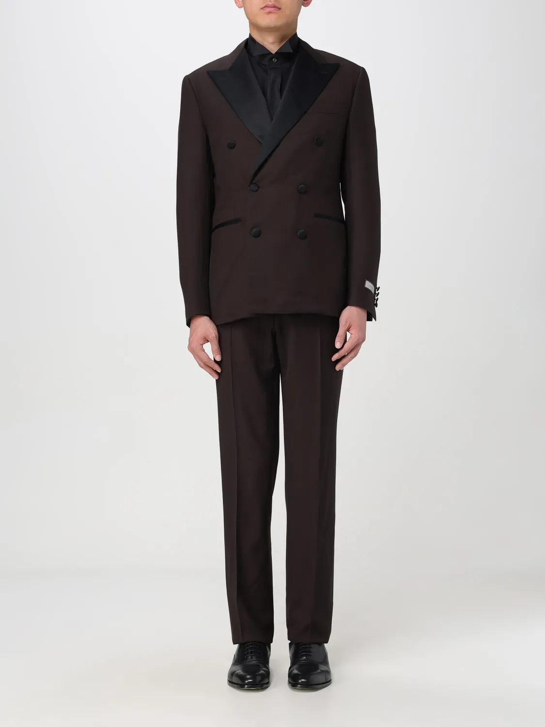 Abito a doppiopetto in lana Canali