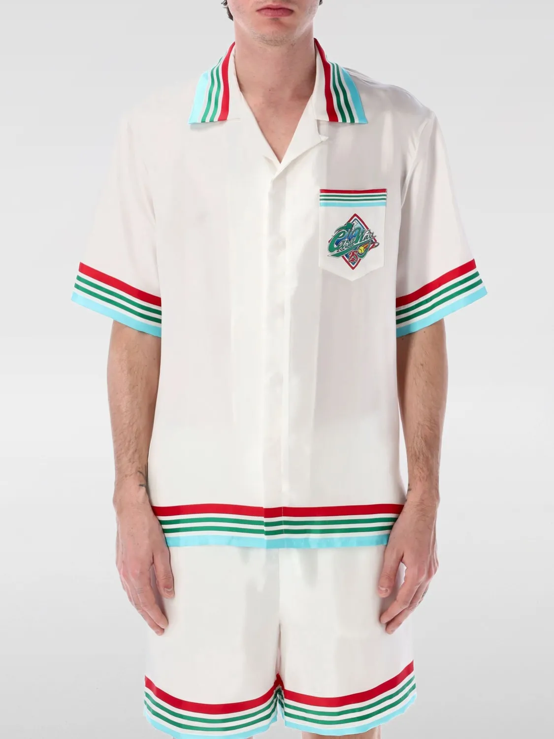 Camicia casual Casablanca in seta stampata