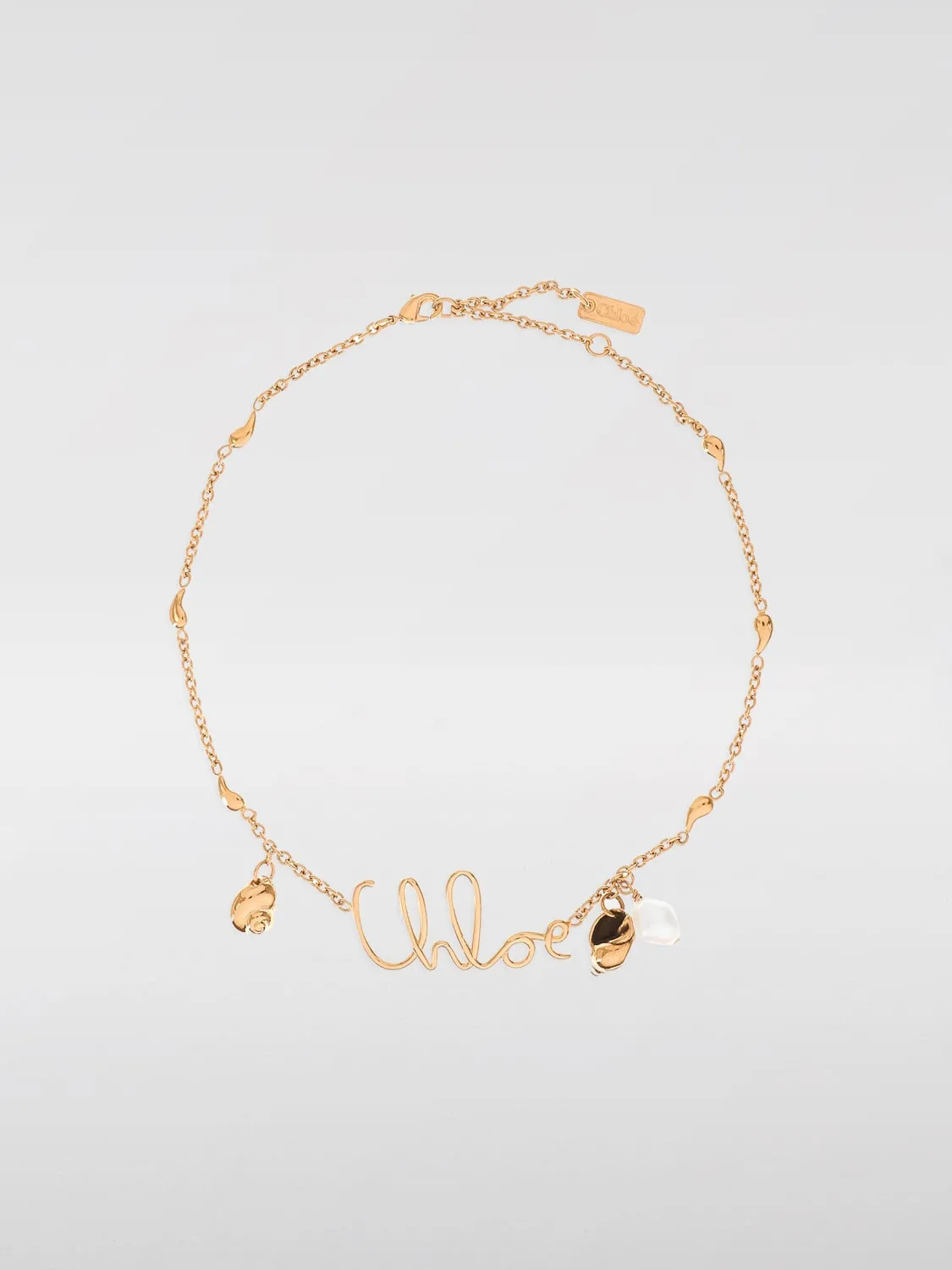 Collana Chloè in ottone con mini ciondoli