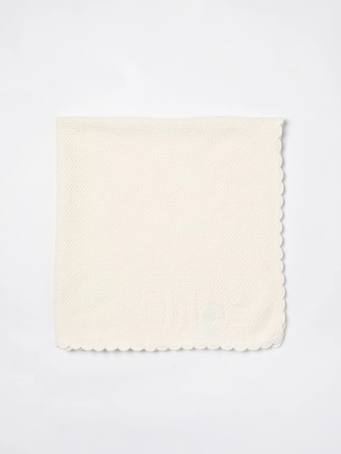 Copertina in maglia di cotone e cashmere Chloé