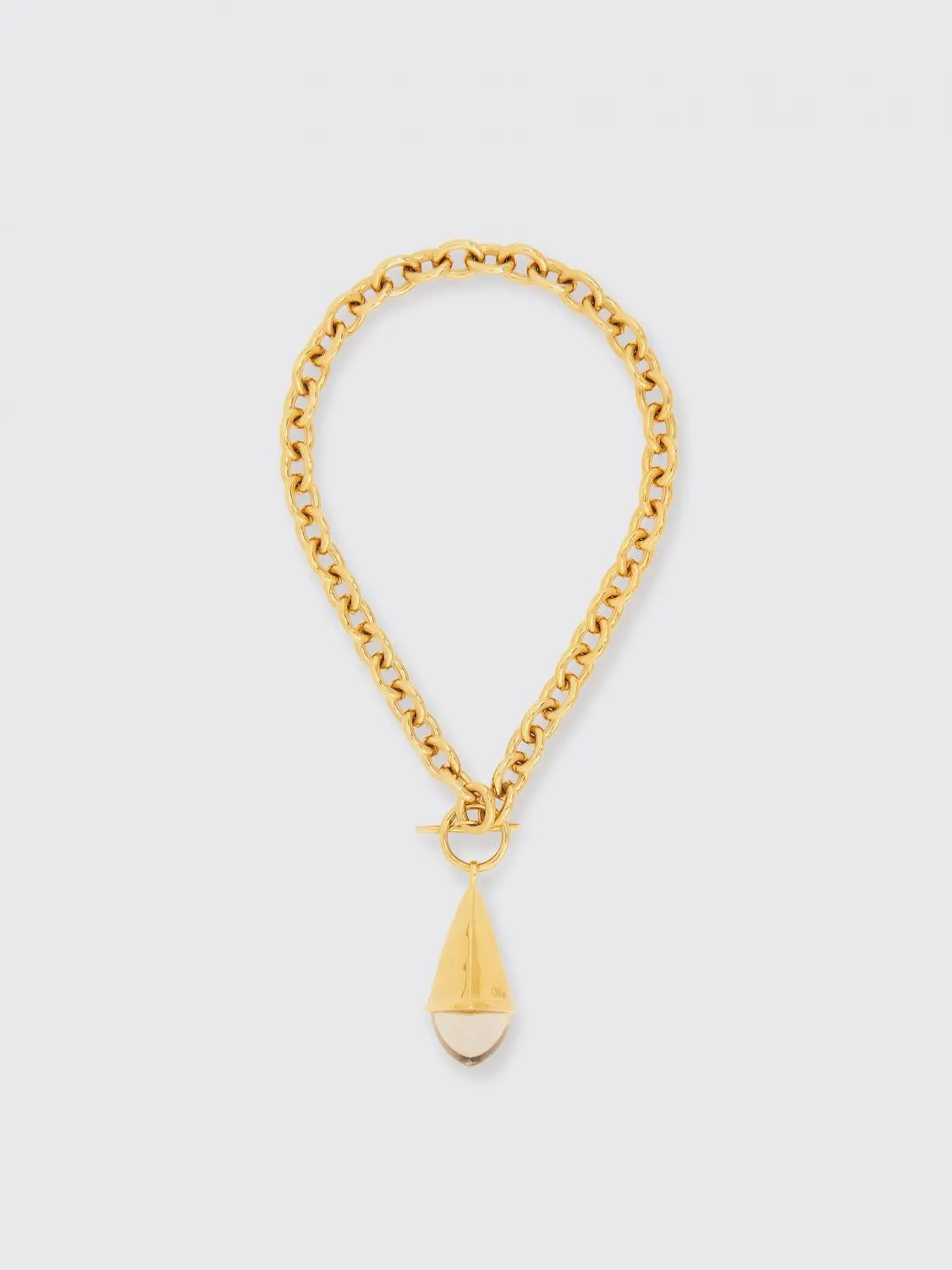Collana Prism Chloé in ottone con ciondolo