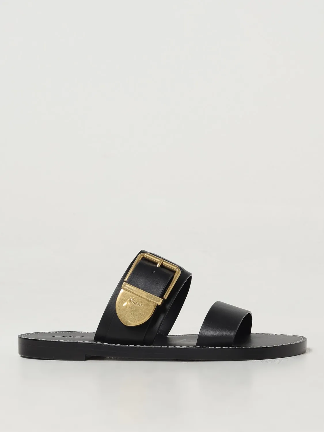 Sandalo Chloé in pelle con fibbia