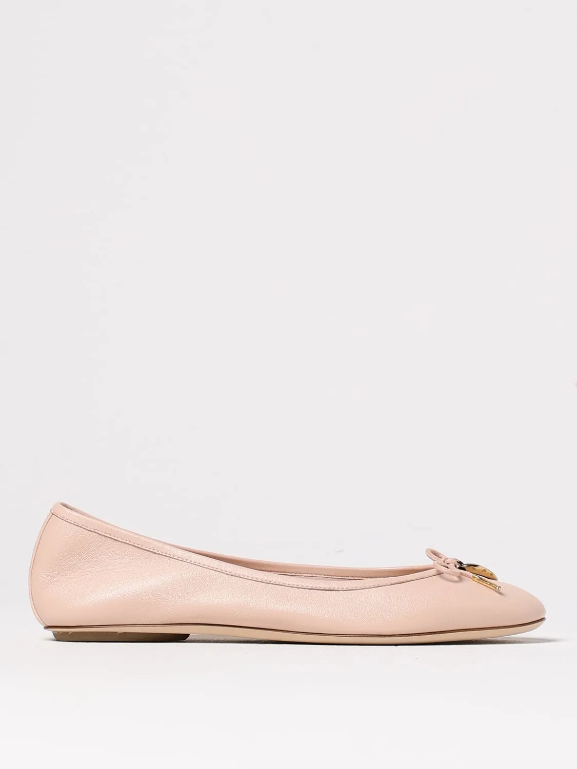 Ballerina Iris Chloè in pelle con fiocco