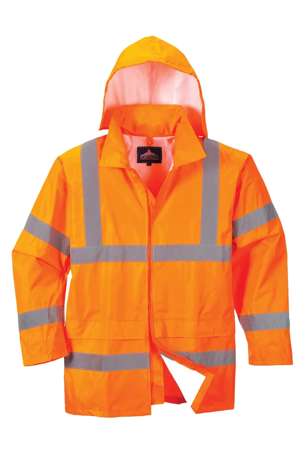 Chaqueta Impermeable de Alta Visibilidad de 200 gramos para el trabajo.