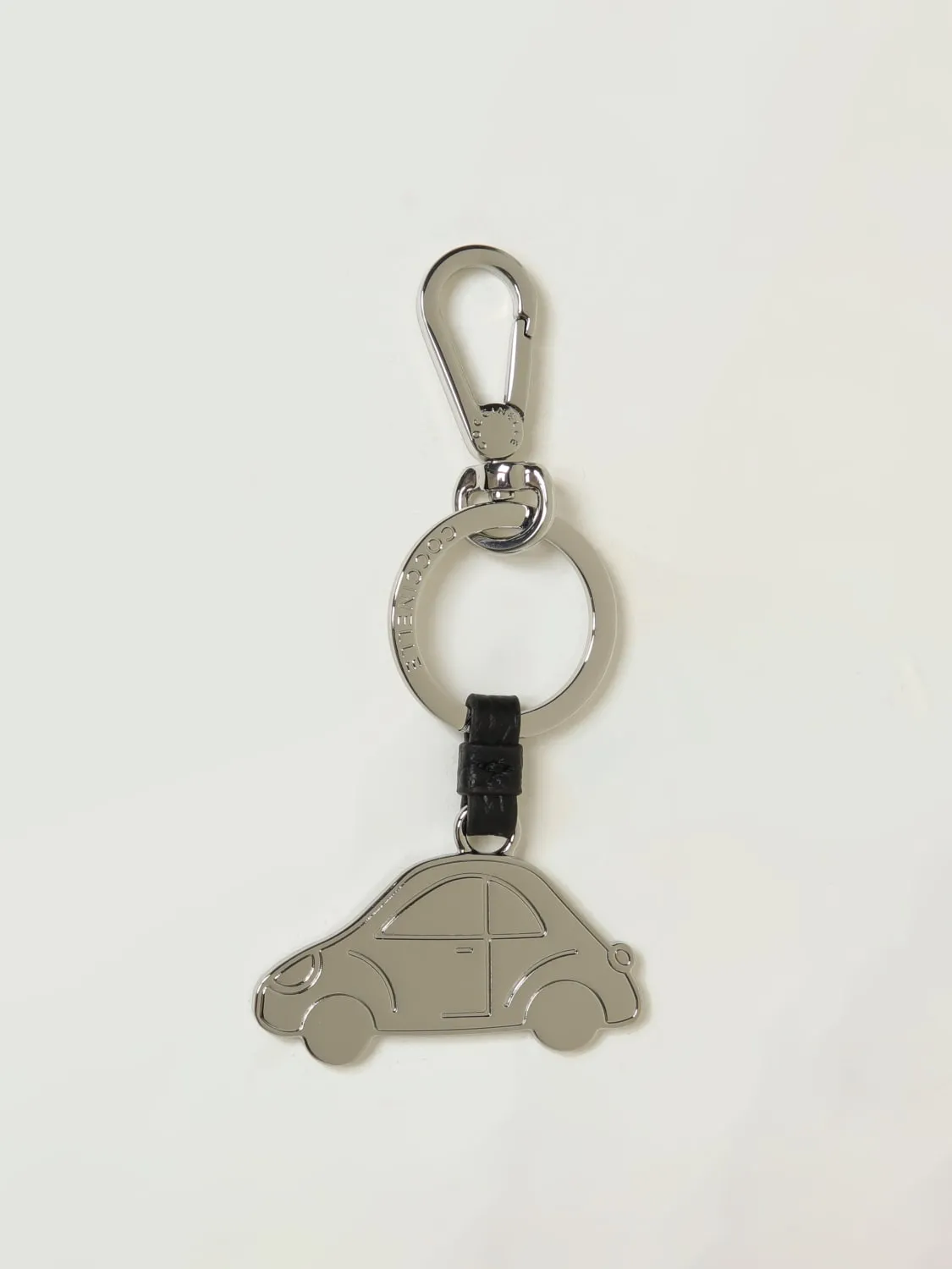 Portachiavi Car Coccinelle in metallo e pelle