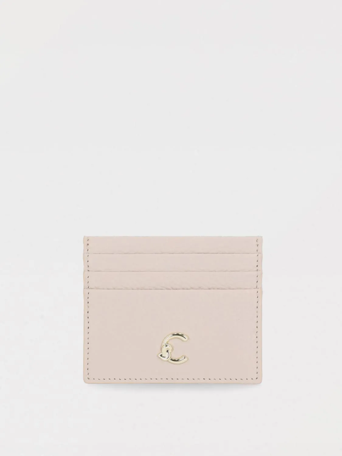 Portacarte di credito Coccinelle in pelle a grana