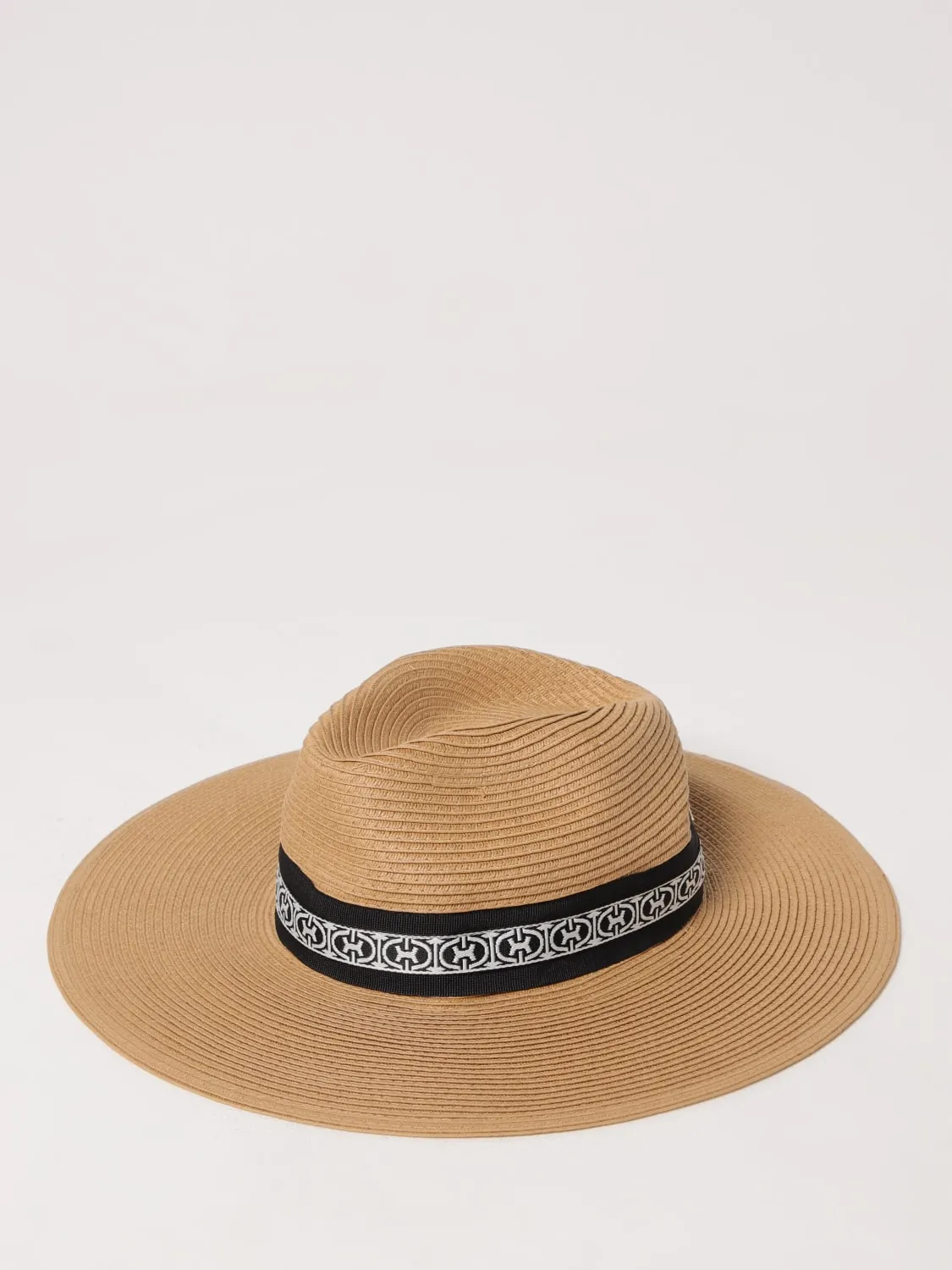 Cappello Coccinelle in rafia con fettuccia logata