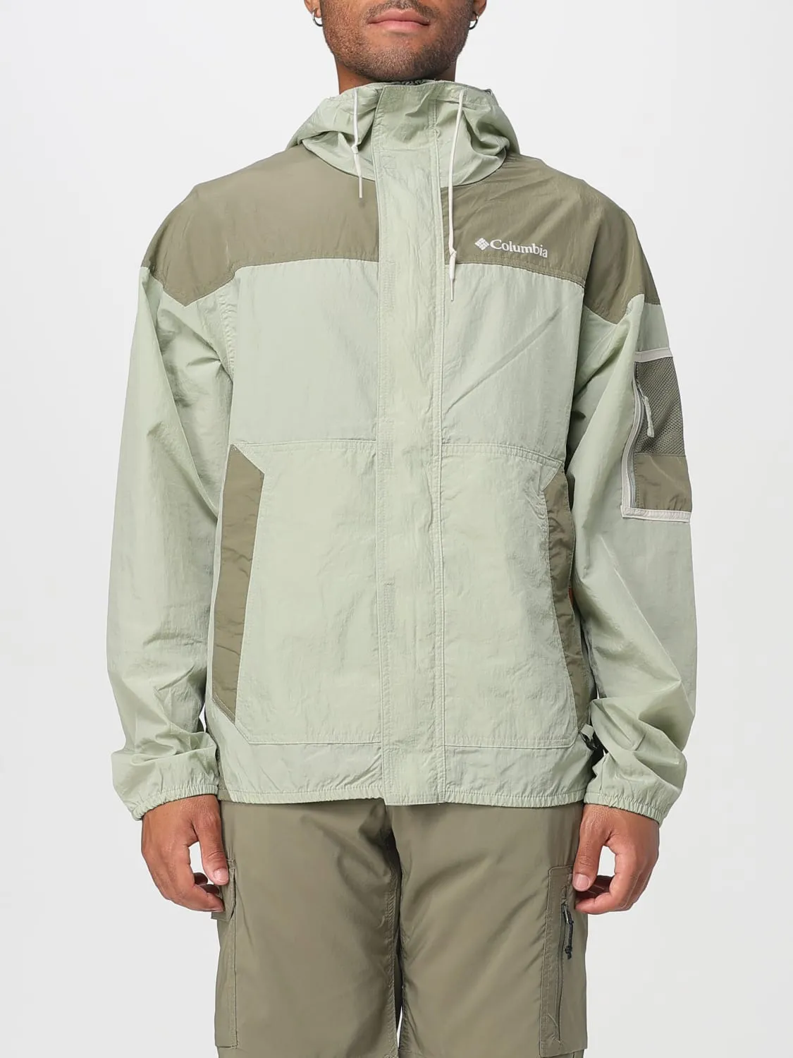 Giubbotto con cappuccio Columbia in tessuto tecnico