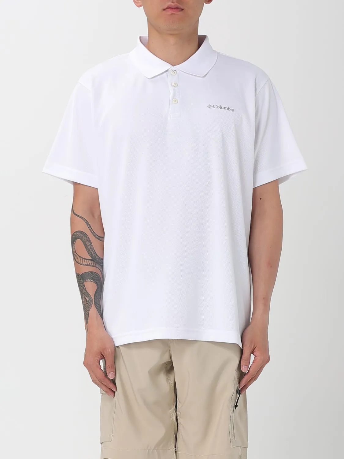 Polo in cotone con logo Columbia