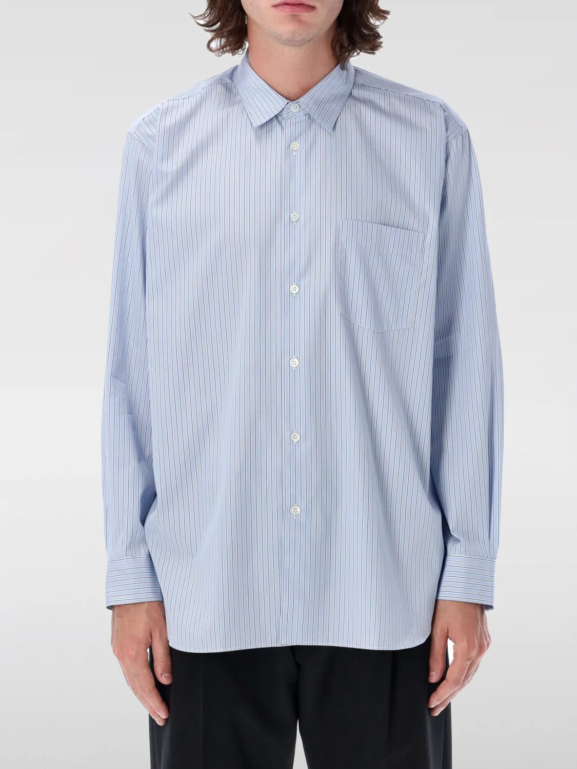 Camicia Comme Des Garçons in cotone a righe