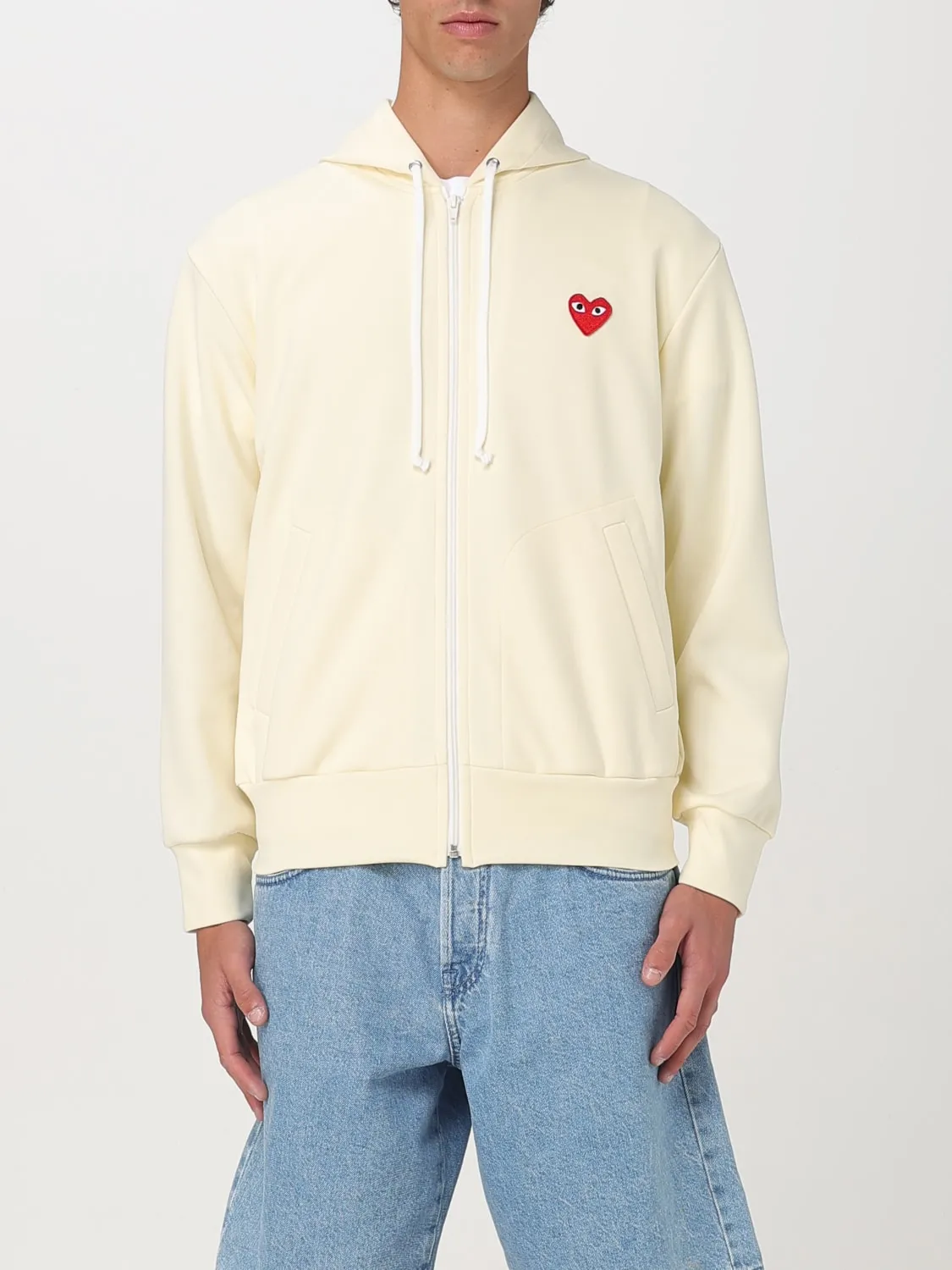 Felpa con cappuccio Comme Des Garçons Play in cotone