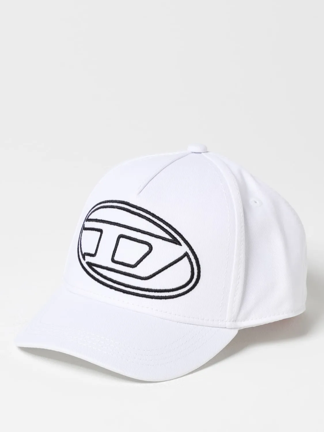 Cappello Diesel in cotone con monogram ricamato