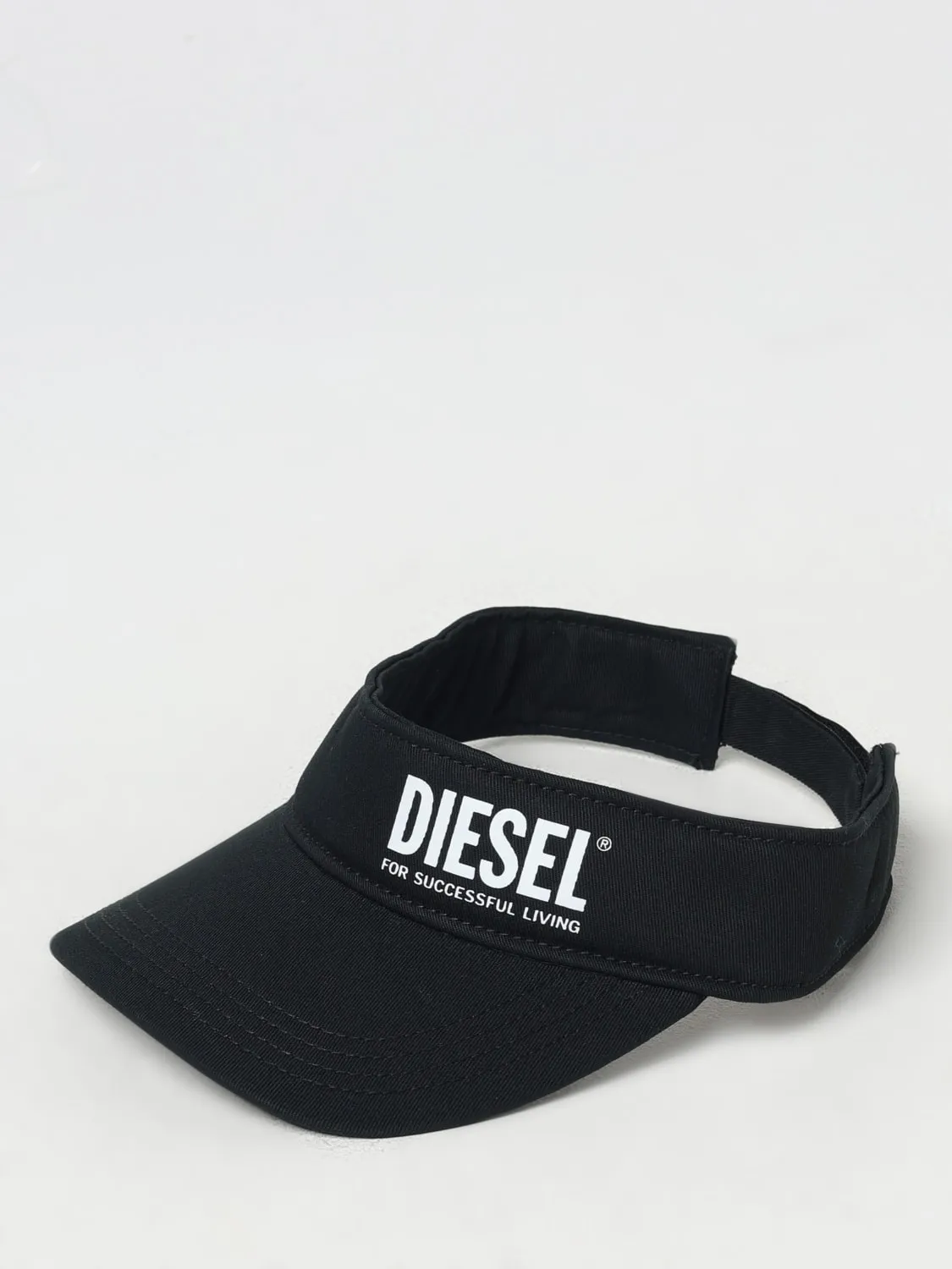 Visiera Diesel in cotone con stampa logo