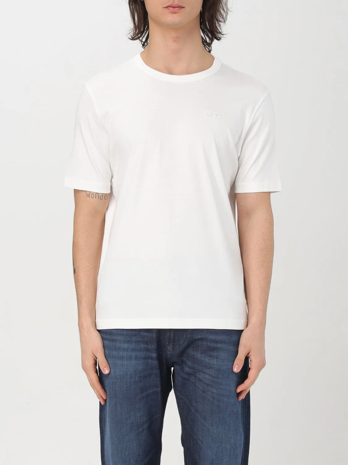 T-shirt basic Diesel in cotone stretch
