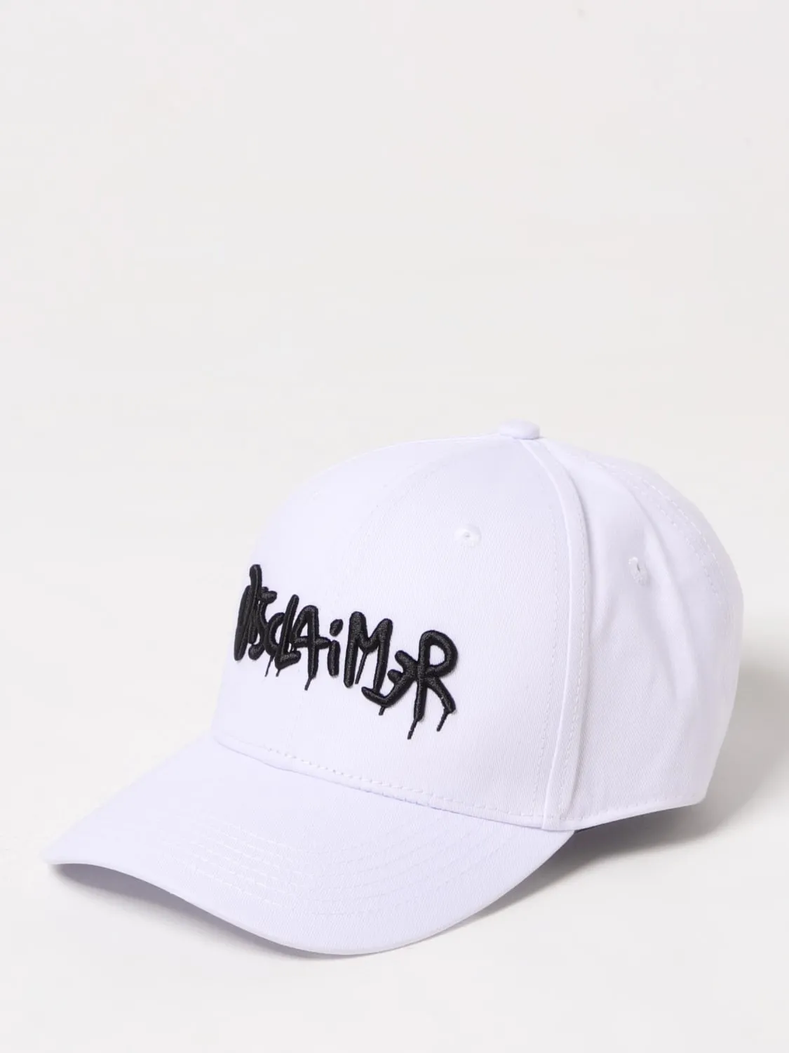 Cappello Disclaimer in cotone con logo ricamato