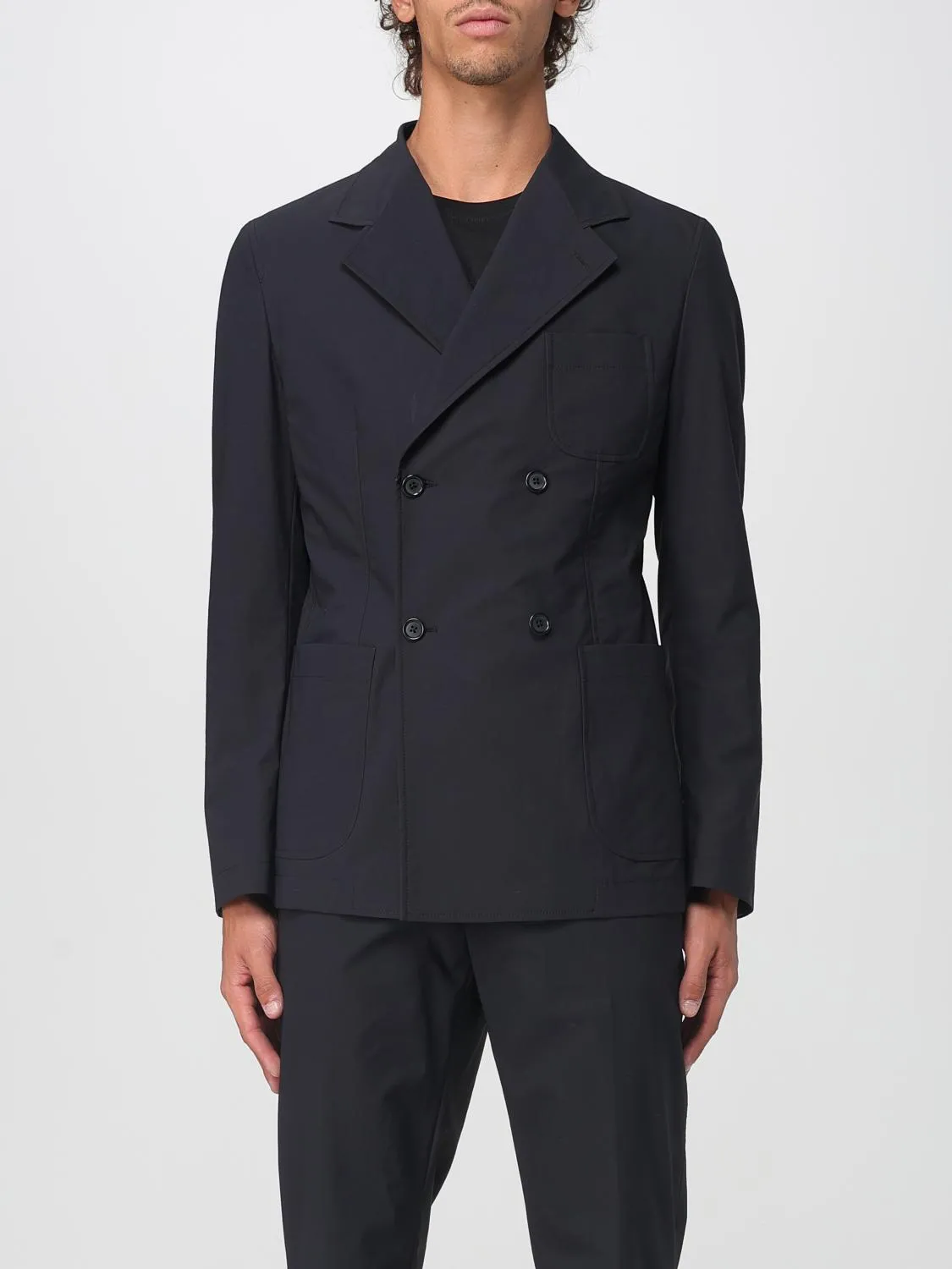 Blazer doppiopetto Dolce & Gabbana in tessuto tecnico