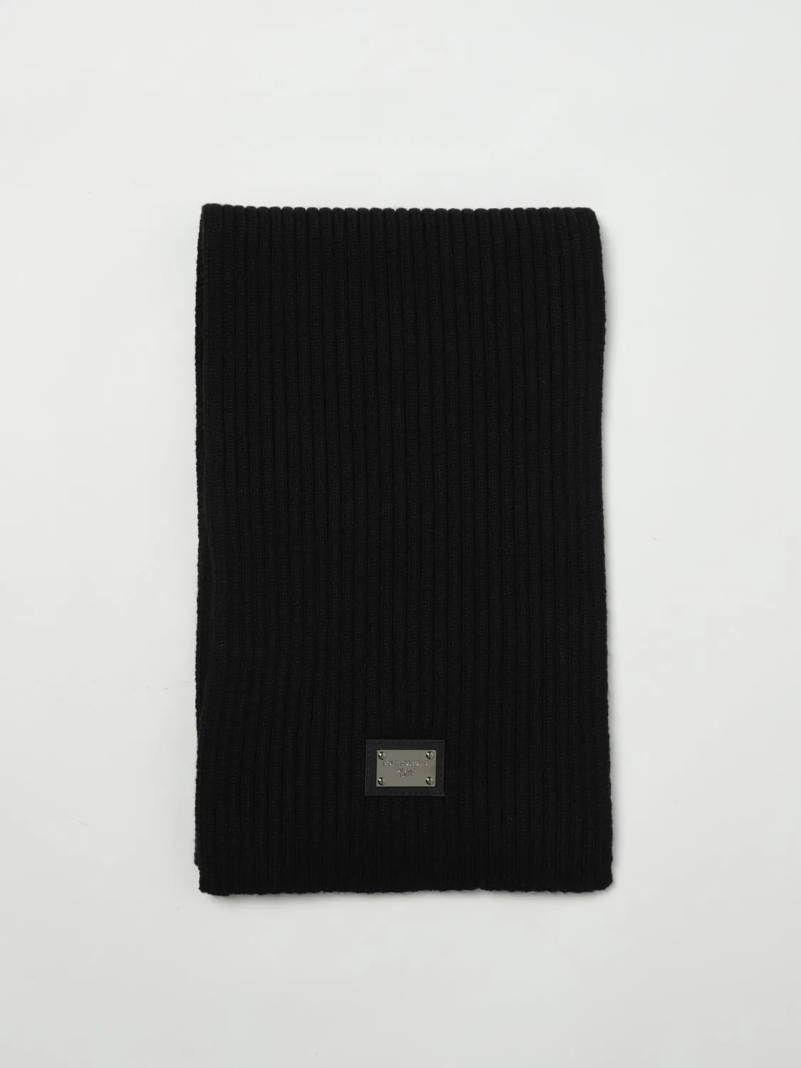 Sciarpa a coste con logo Dolce & Gabbana