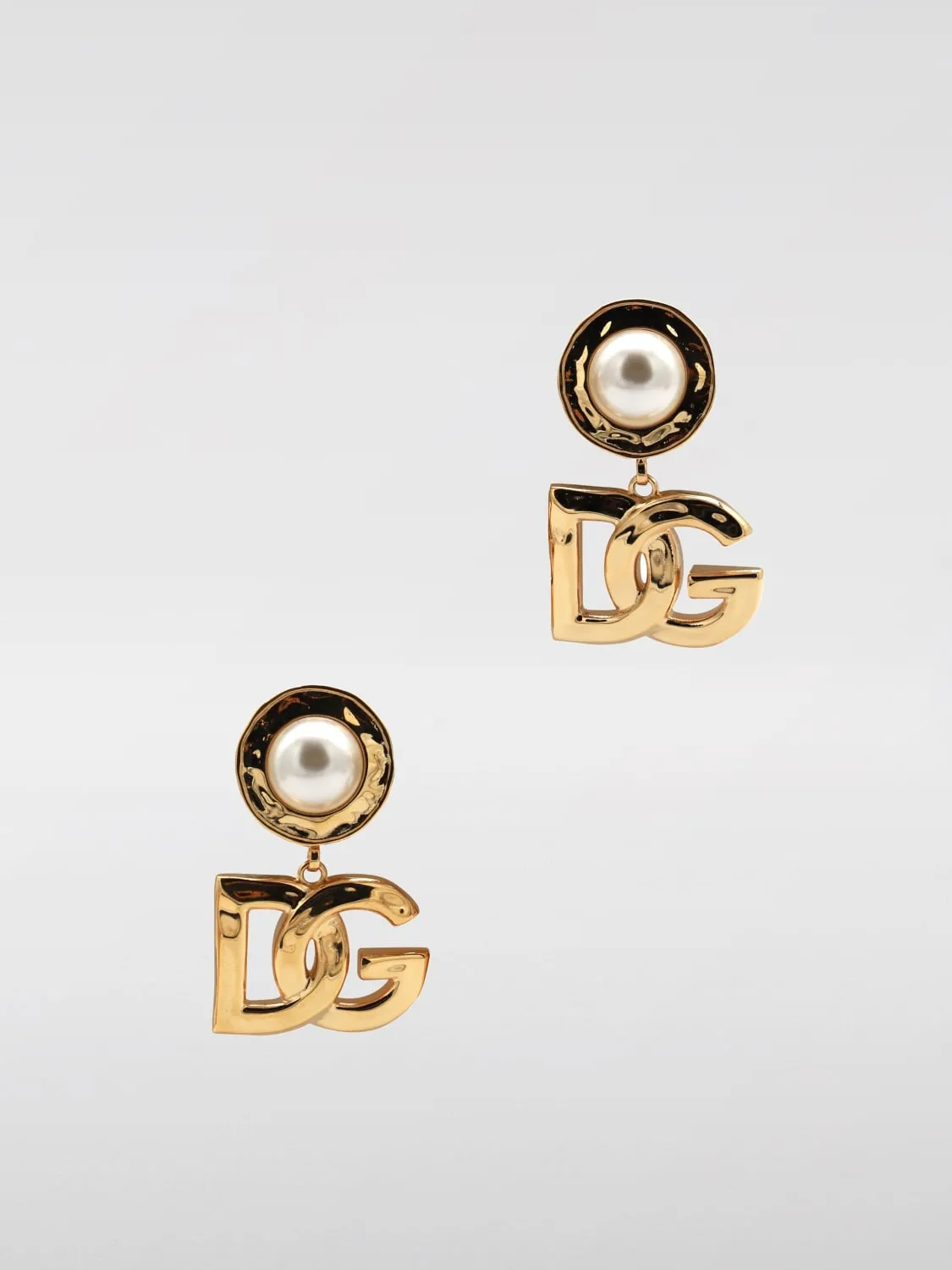 Orecchini cabochon DG in metallo Dolce & Gabbana