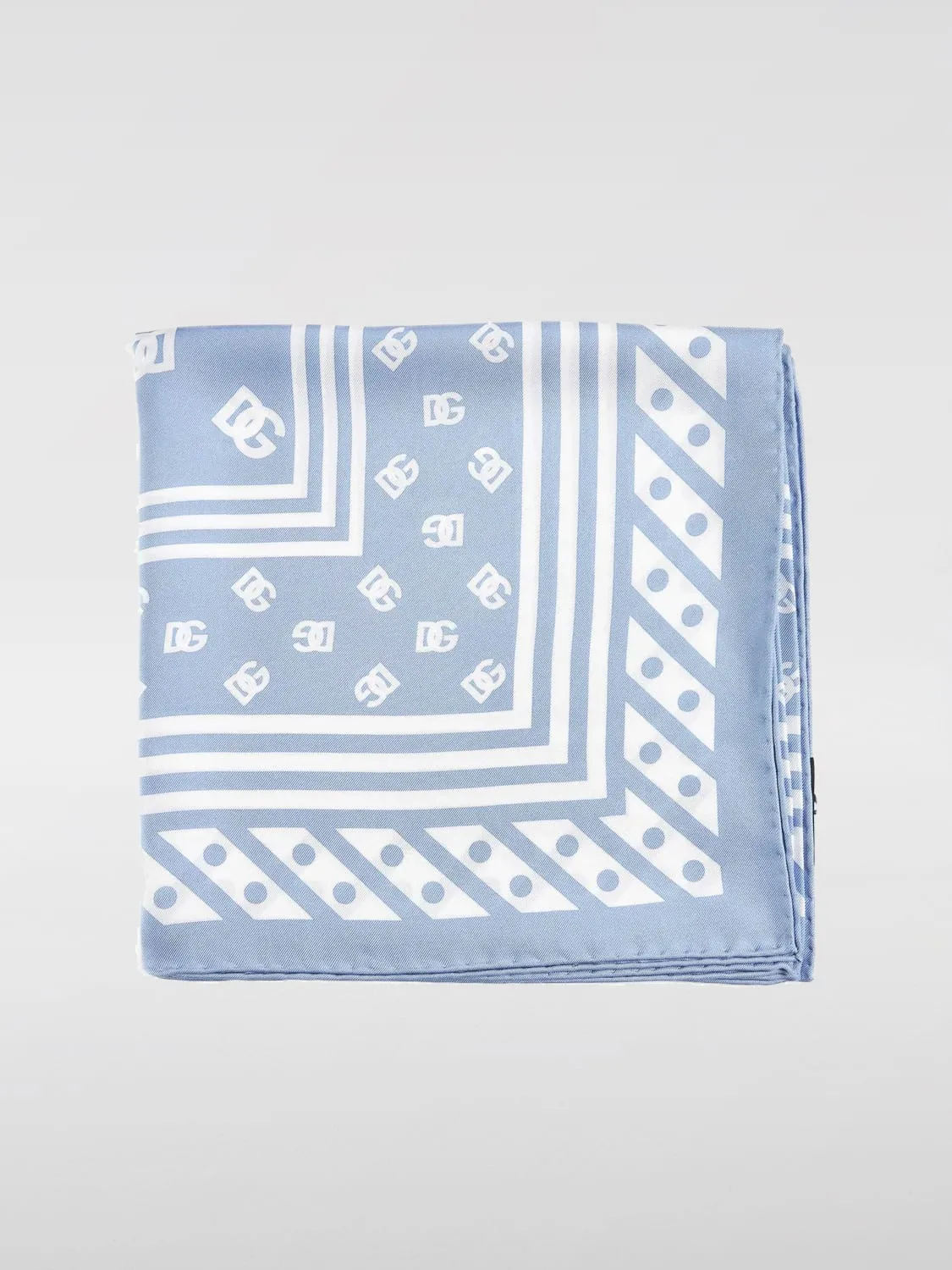 Foulard DG Dolce & Gabbana in seta con stampa pois