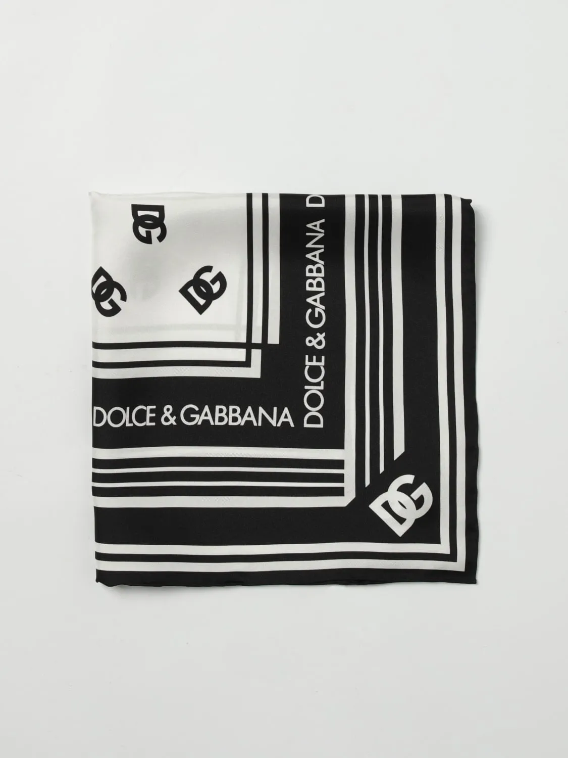 Foulard DG Dolce & Gabbana in seta stampata