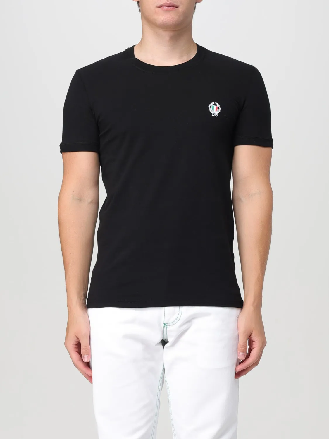 T-shirt basic con mini logo Dolce & Gabbana