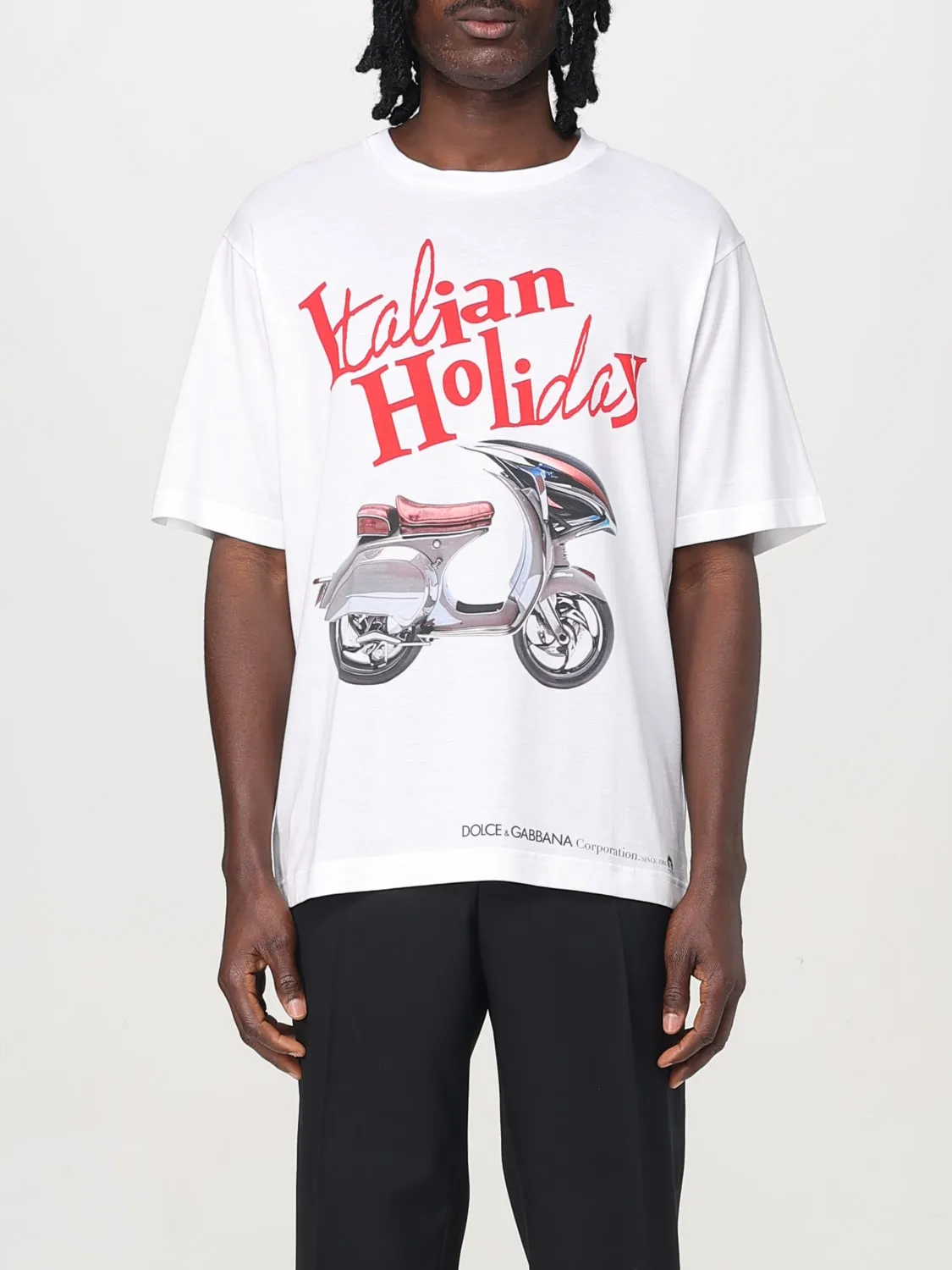 T-shirt in cotone con stampa grafica Dolce & Gabbana