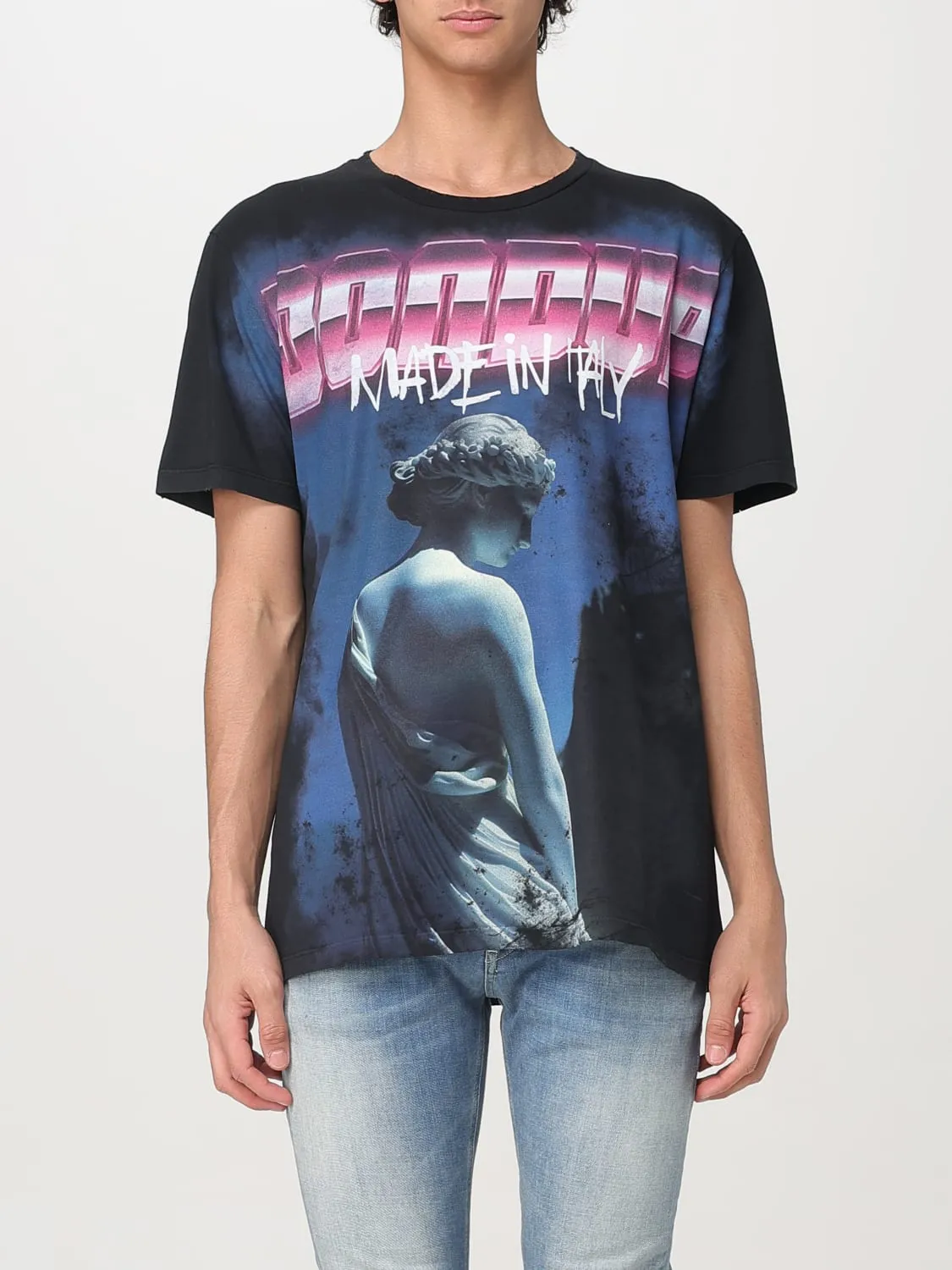 T-shirt Dondup in cotone con stampa grafica