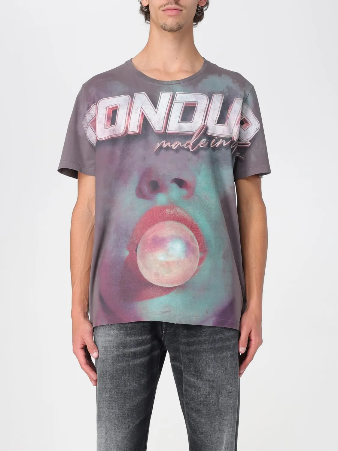 T-shirt Dondup in cotone con stampa logo