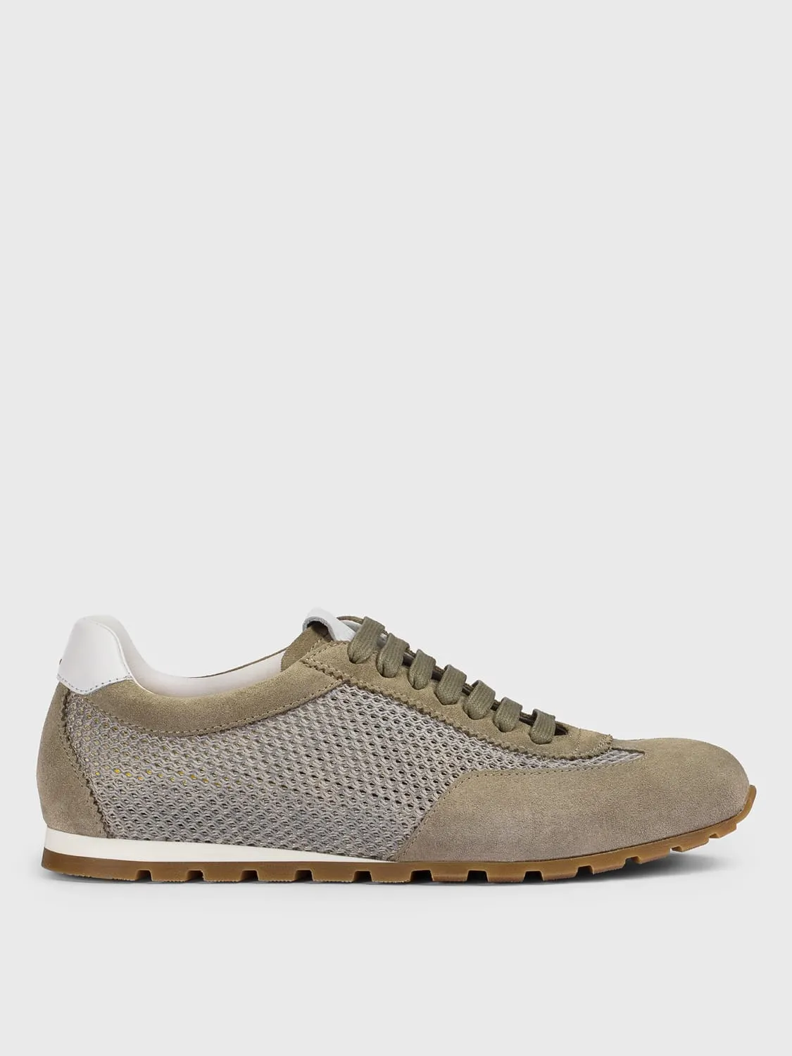 Sneakers Doucal's in camoscio e mesh