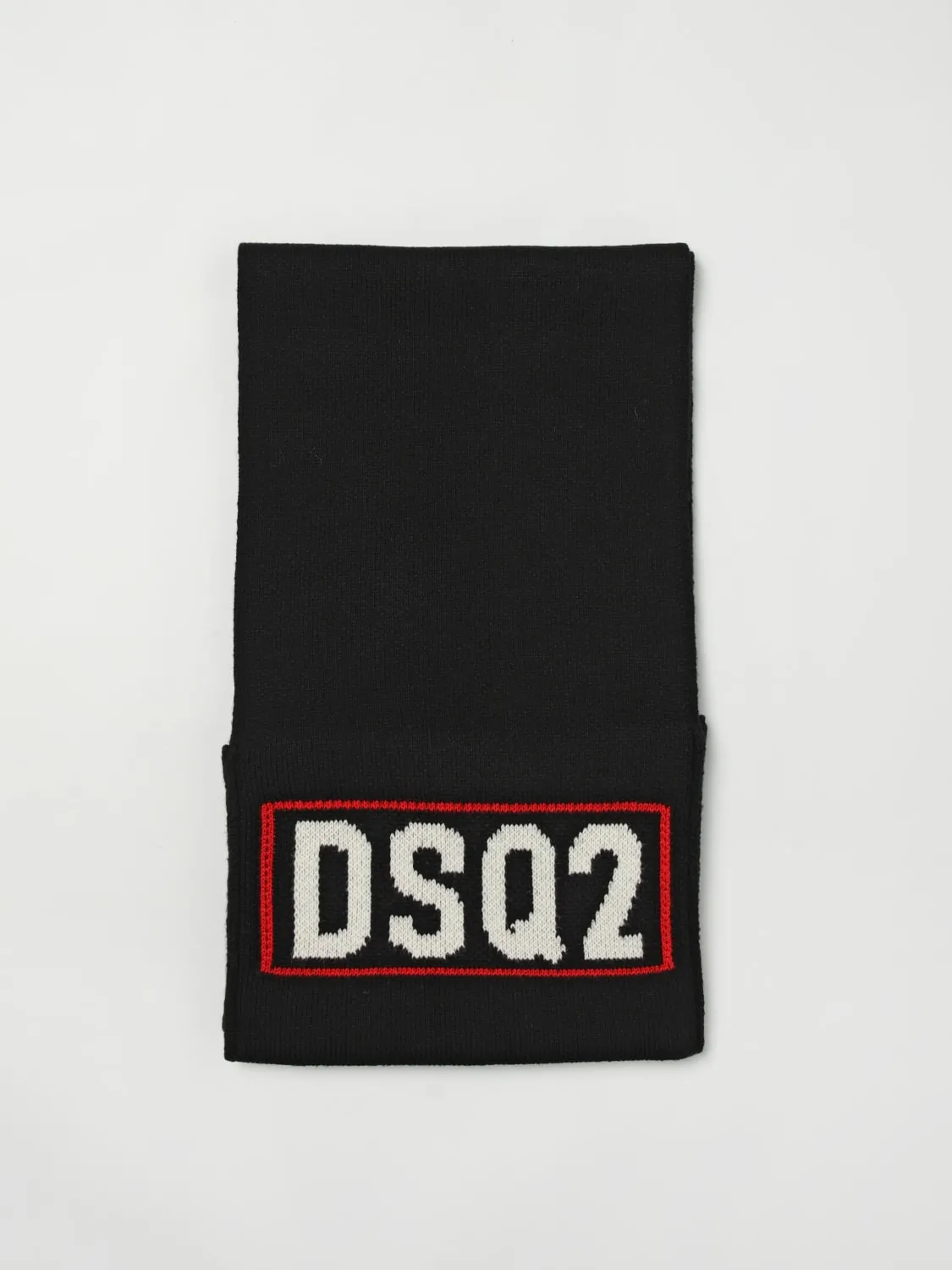 Sciarpa Dsquared2 in lana e cotone con tasche