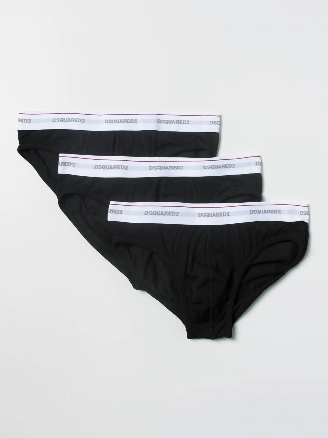 Set 3 slip Dsquared2 in cotone stretch