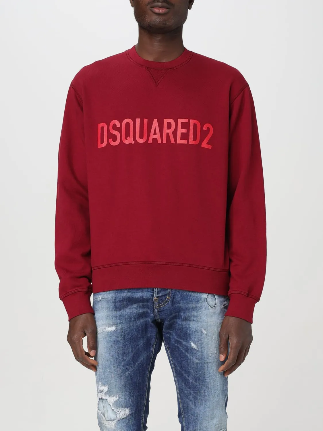 Felpa a girocollo con logo Dsquared2
