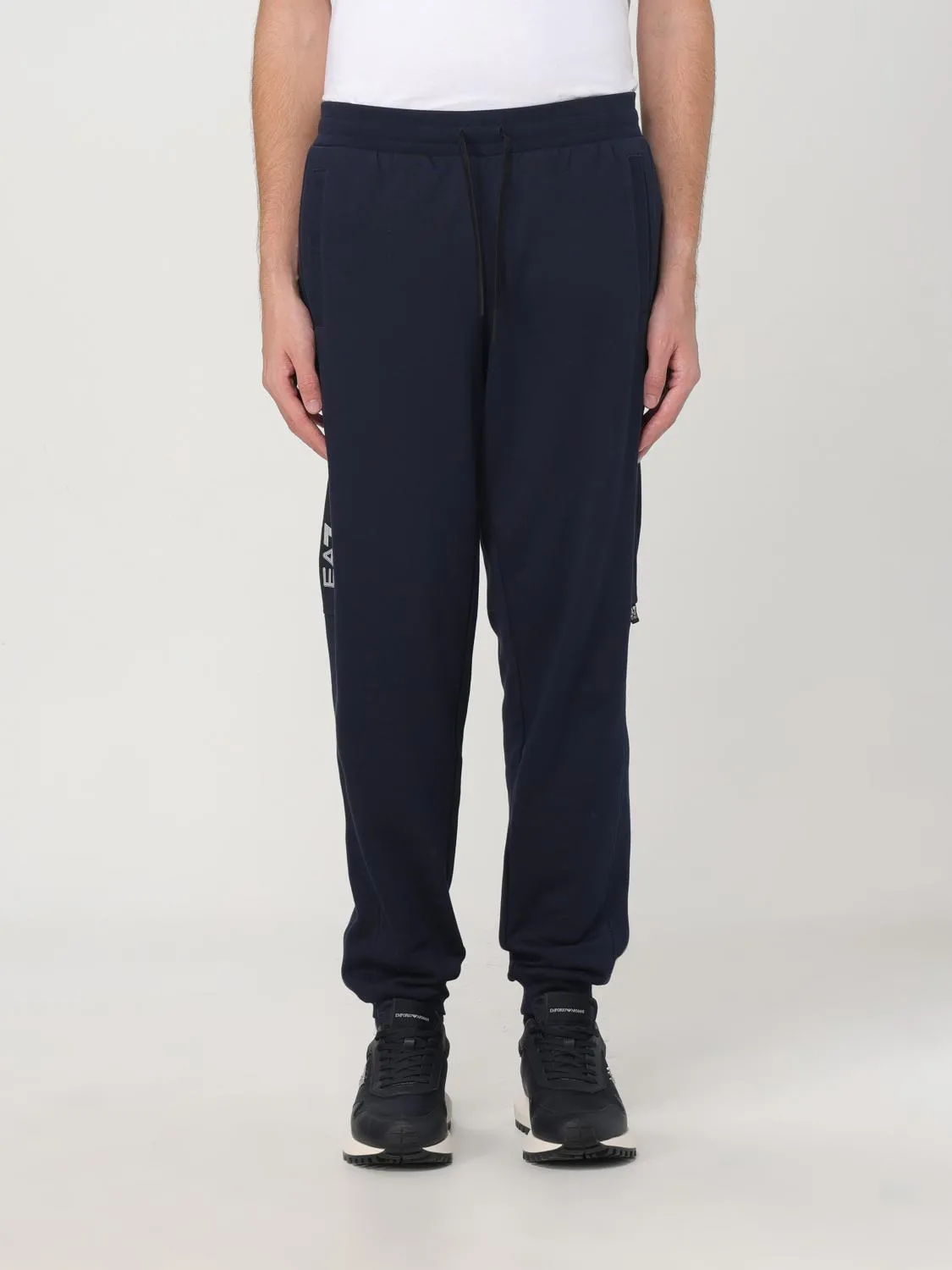 Pantalone EA7 in cotone con logo