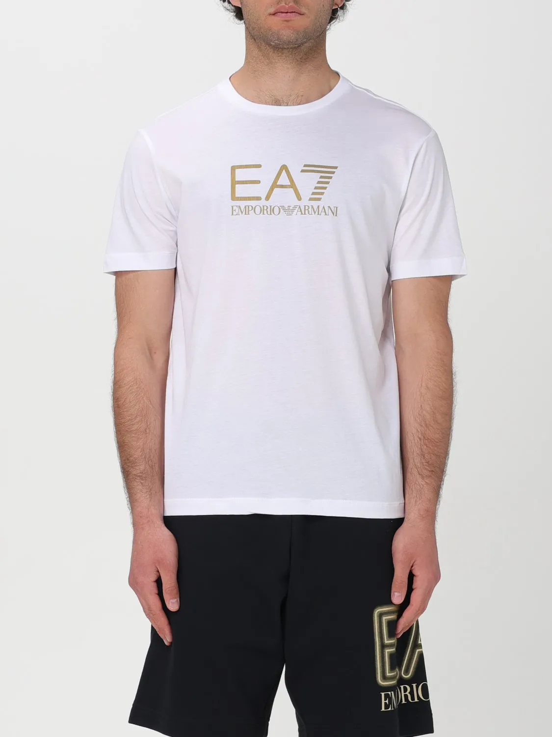 T-shirt EA7 in cotone con logo