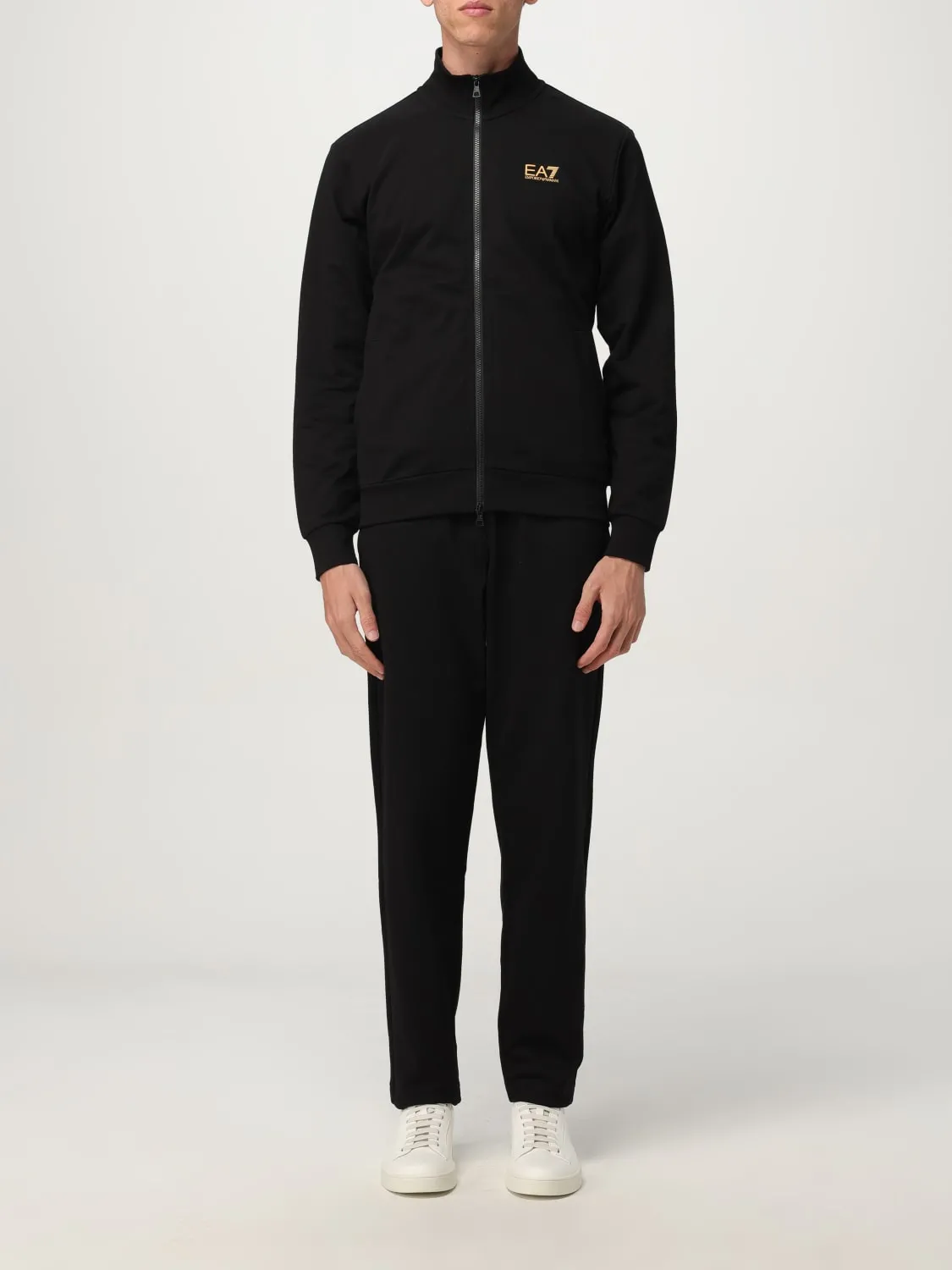 Coordinato in cotone con logo EA7