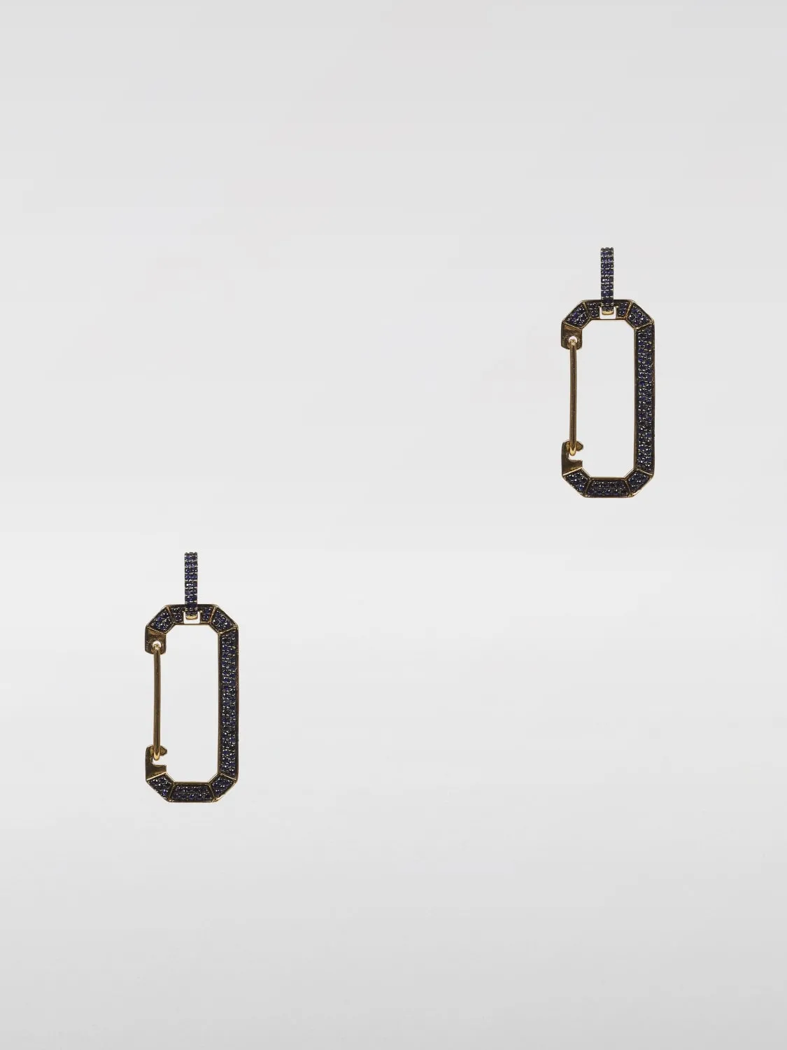 Orecchini Chiara Big Full Pavè EÉRA in oro 18 kt con diamanti