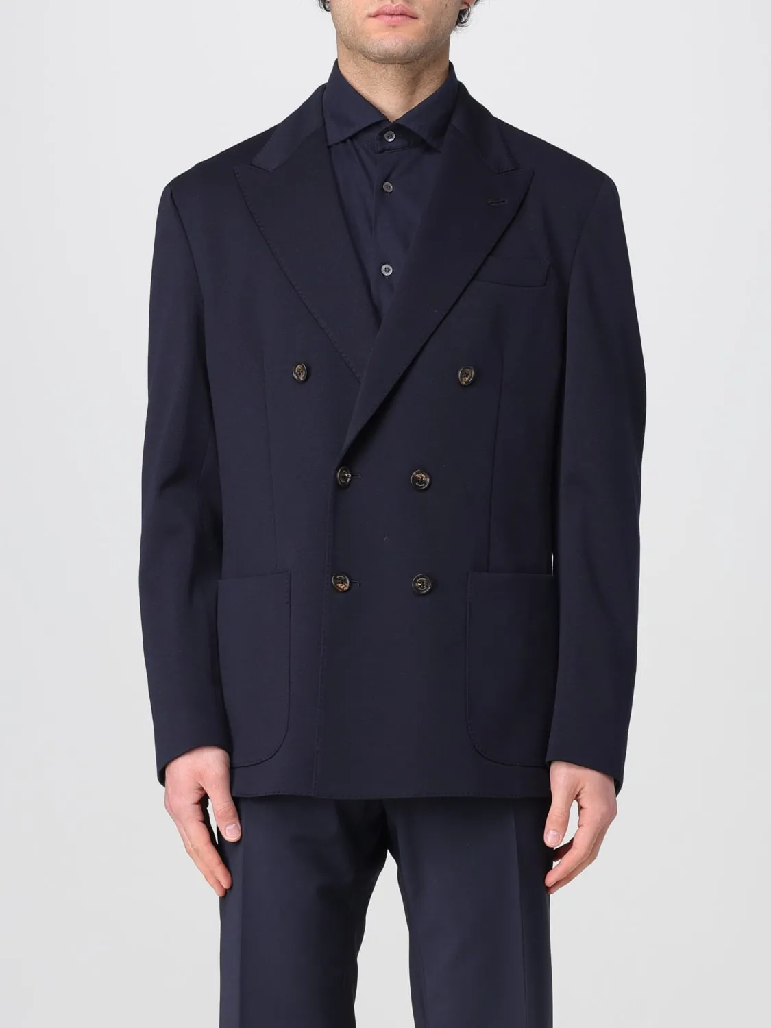 Blazer doppiopetto Eleventy in lana vergine