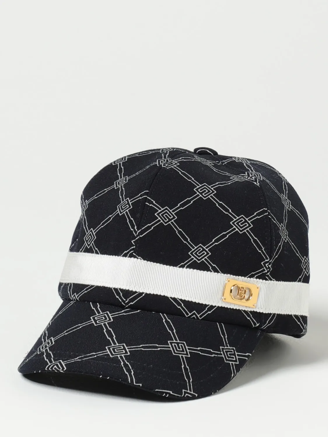 Cappello Elisabetta Franchi La Mia Bambina in cotone con logo all over