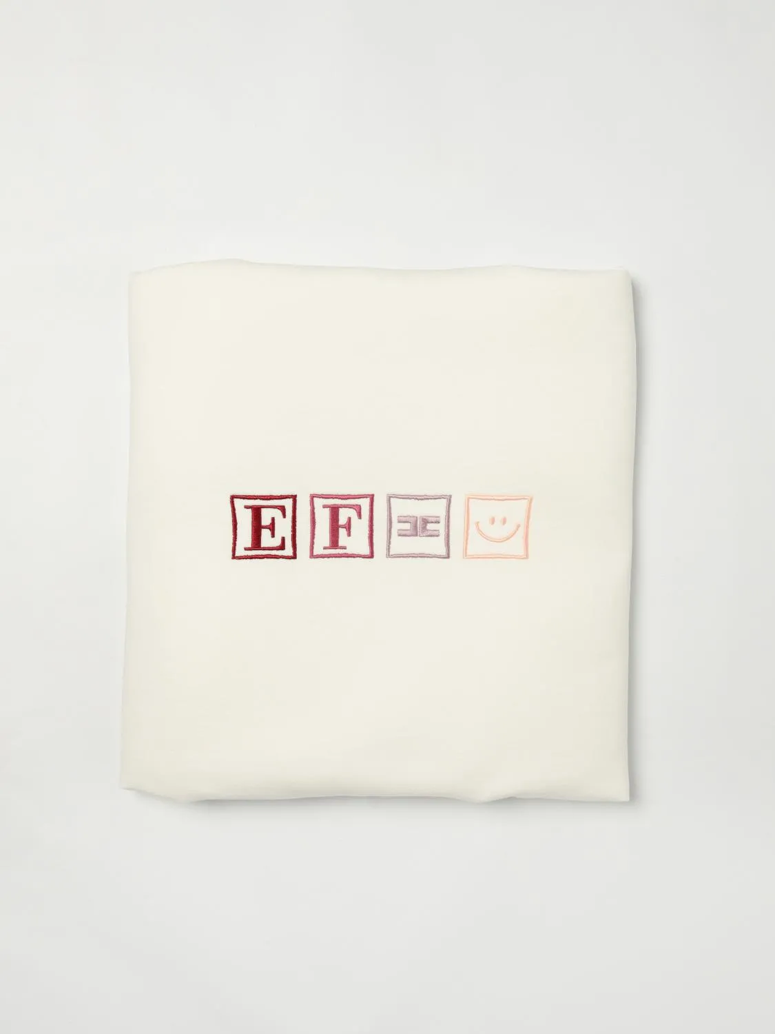 Copertina Elisabetta Franchi La Mia Bambina in cotone con logo ricamato